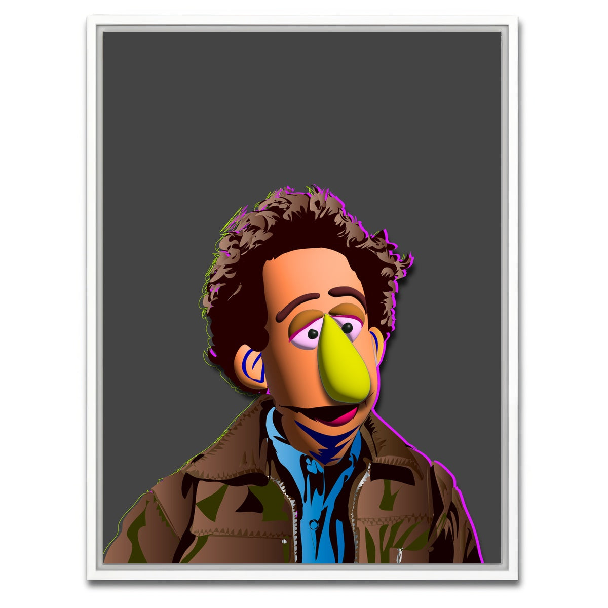 AUTO-MOCKUP WHITE | Jerry Muppet | 1 Piece | White Framed Canvas | group=3x4