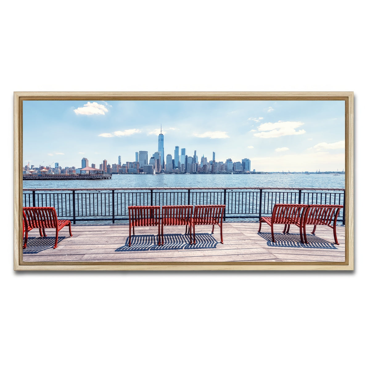 AUTO-MOCKUP WHITE | Jersey City | 1 Piece | Natural Framed Canvas | group=2x1