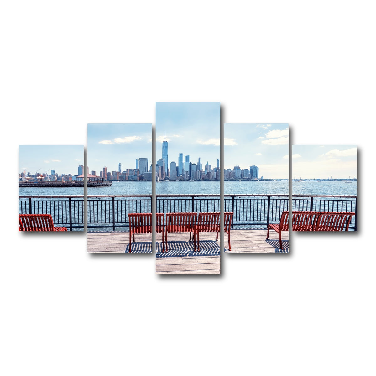 AUTO-MOCKUP WHITE | Jersey City | 5 Piece | Gallery Wrap Canvas | group=5_short