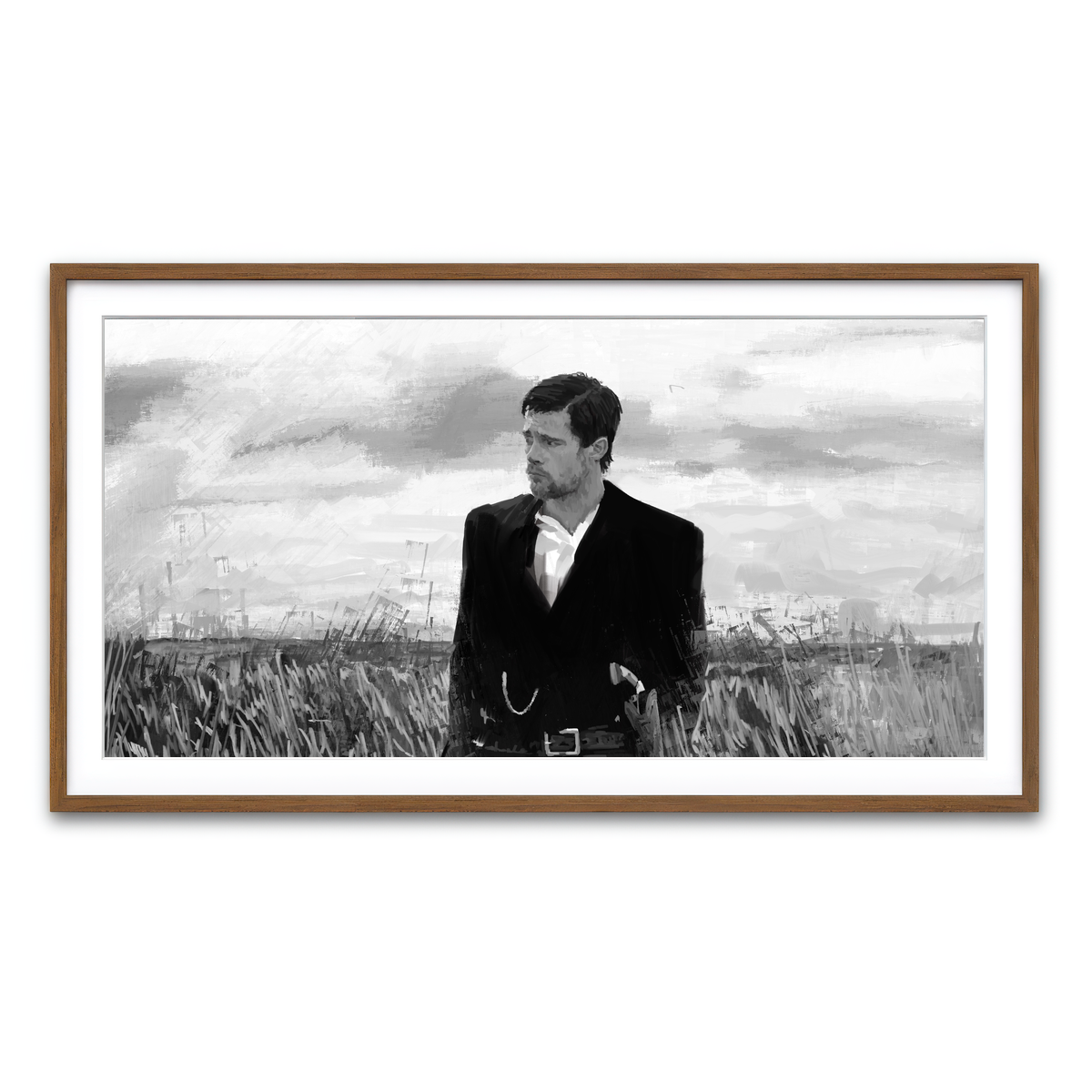 Framed Print 2x1 Walnut