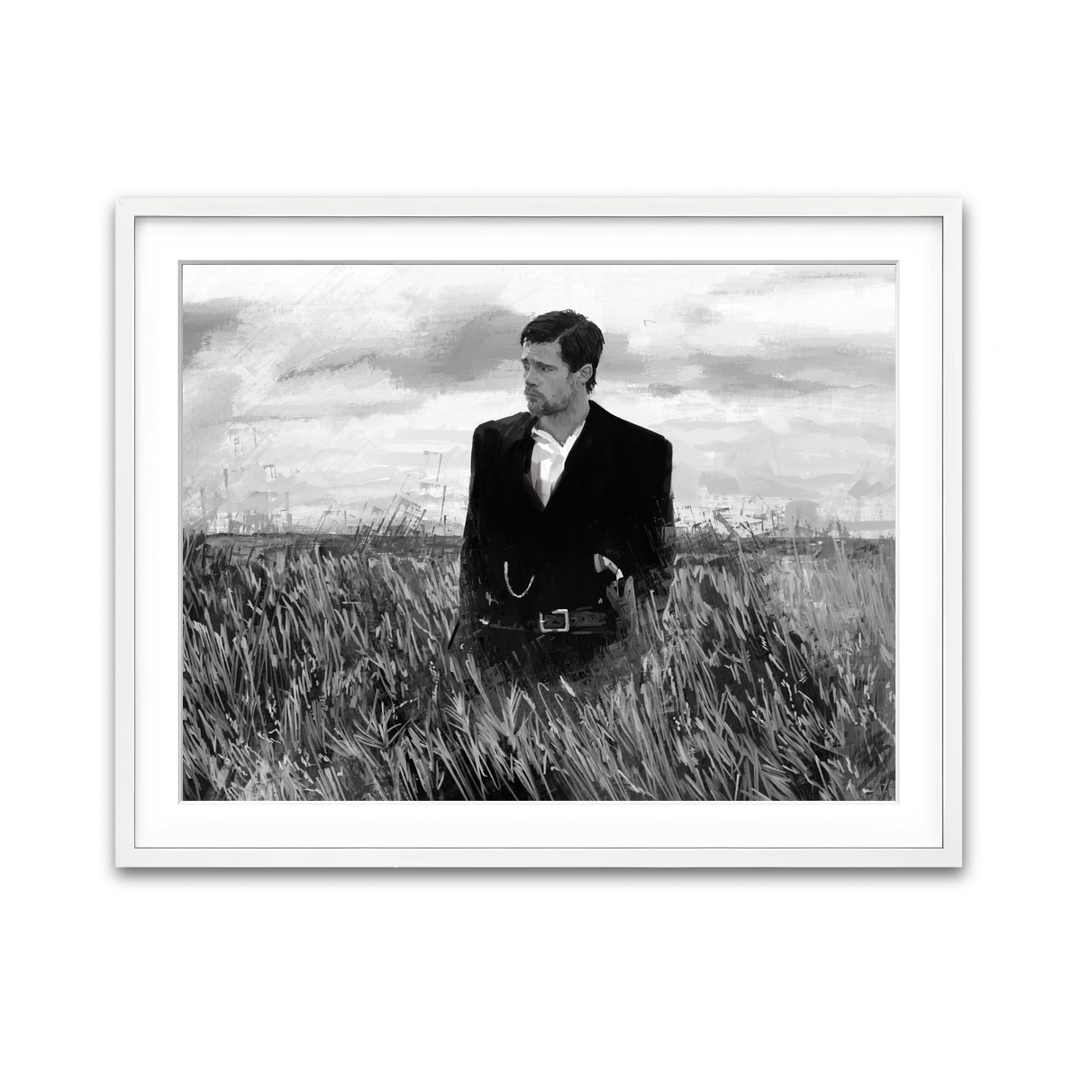 Framed Print 4x3 White