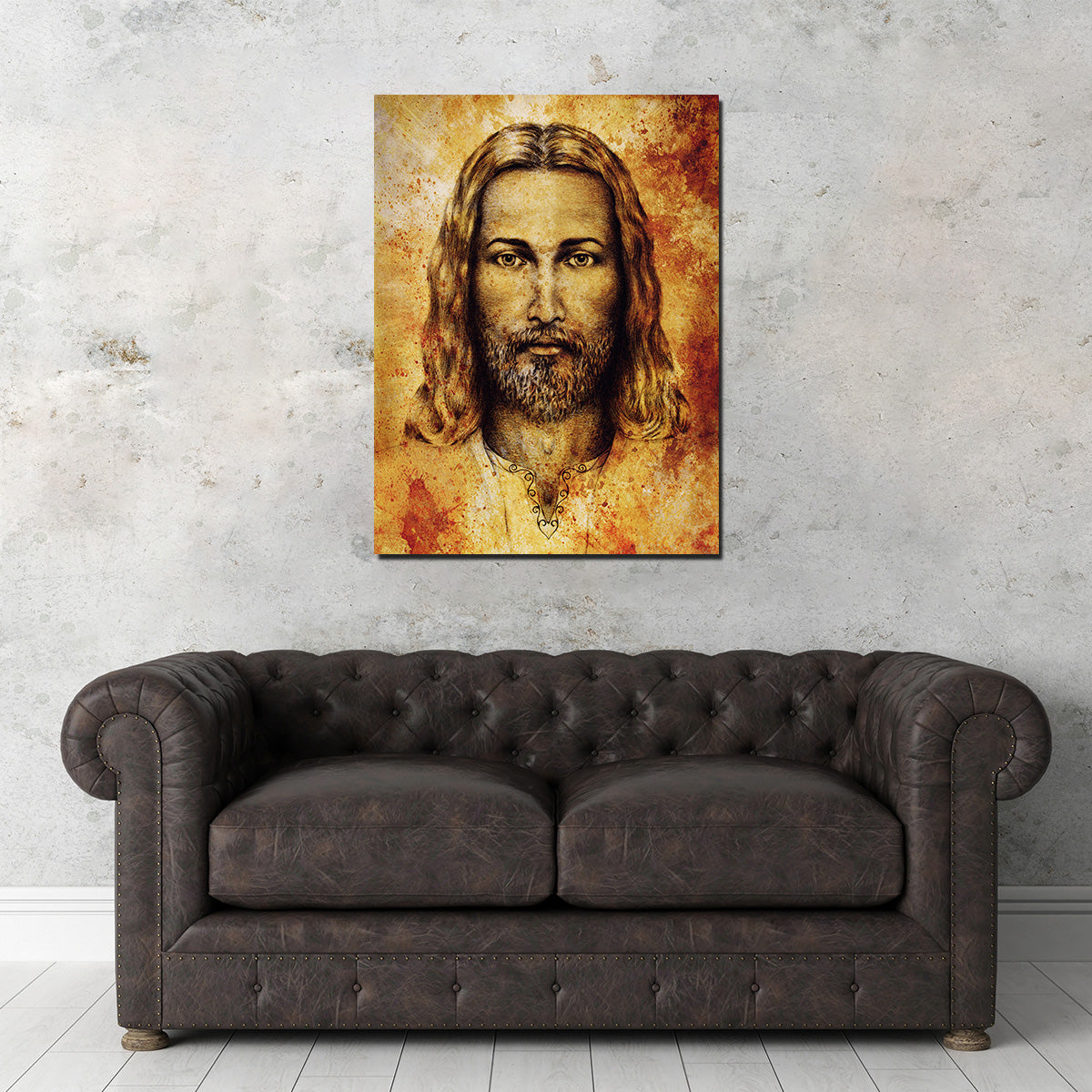 Jesus Sketch Drawing Wall Art