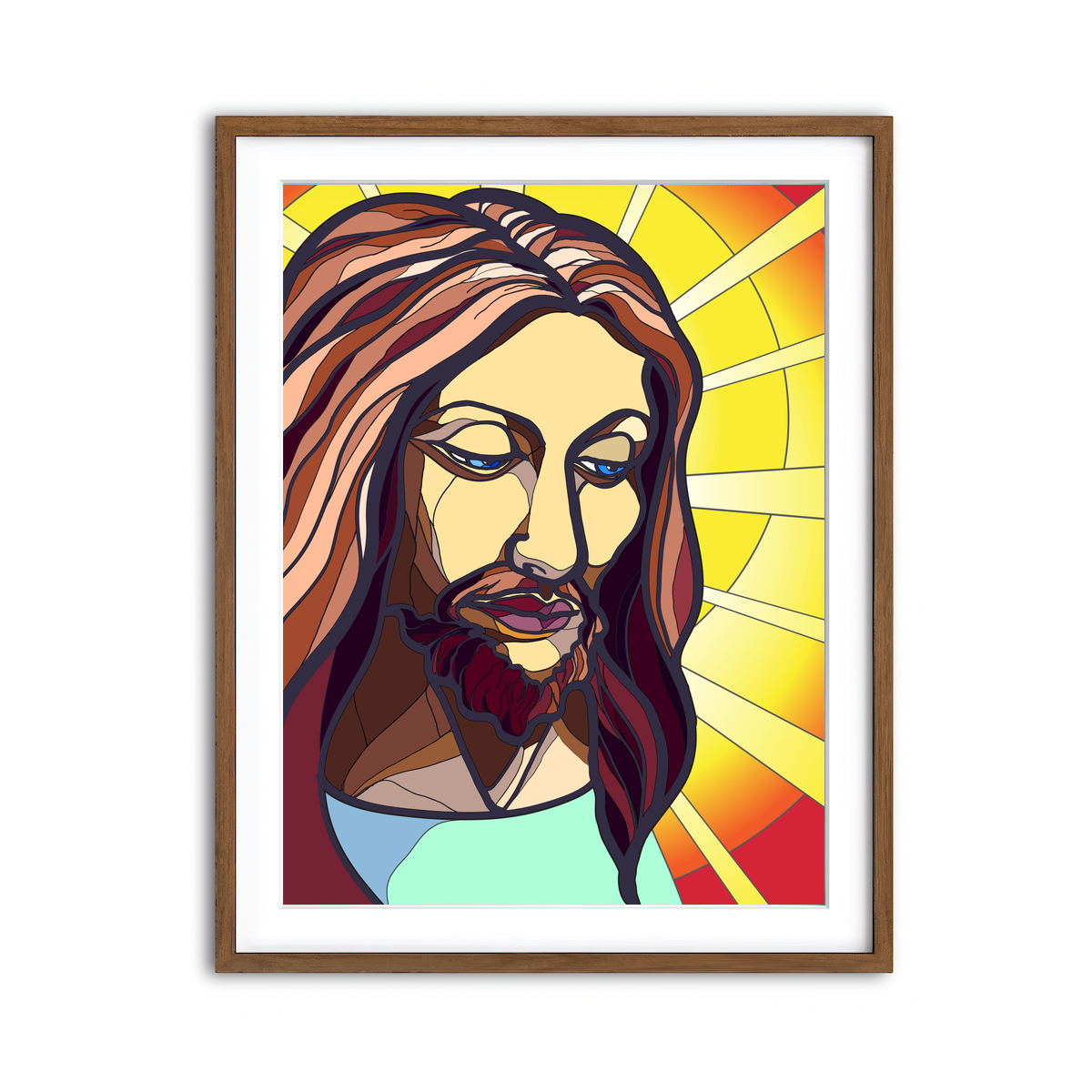 Framed Print 3x4 Walnut