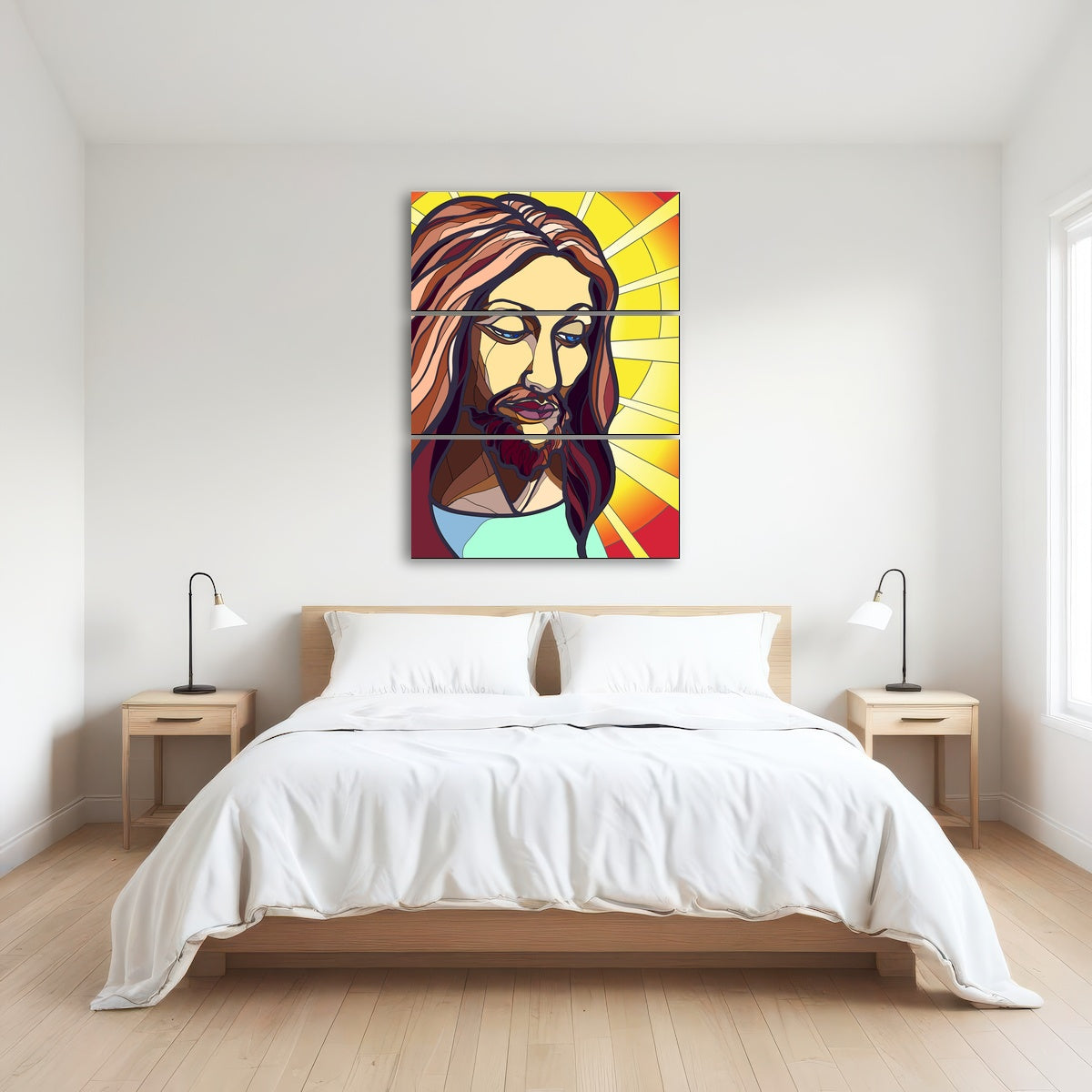 AUTO-MOCKUP ROOM | Jesus in stained glass