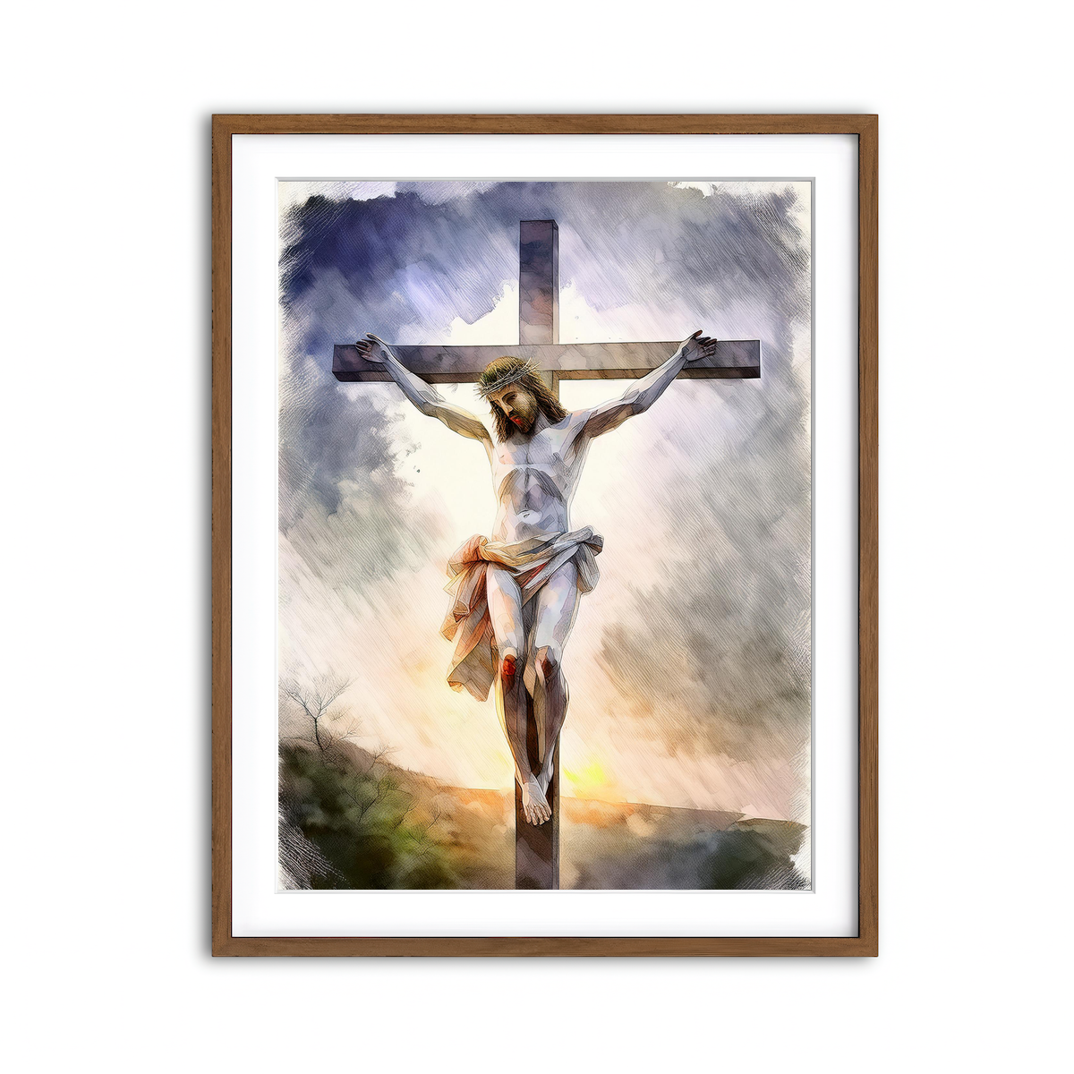 Framed Print 3x4 Walnut