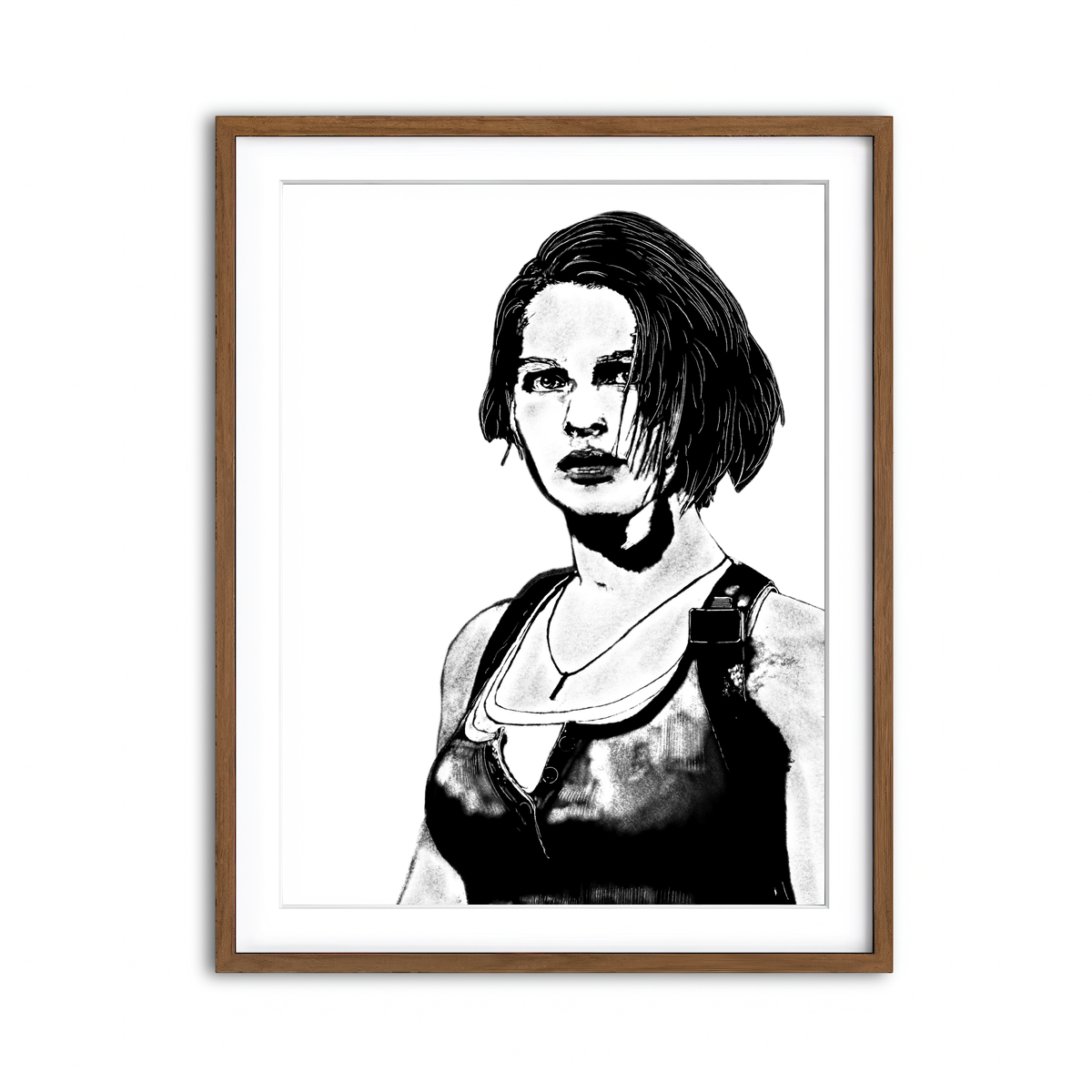 Framed Print 3x4 Walnut