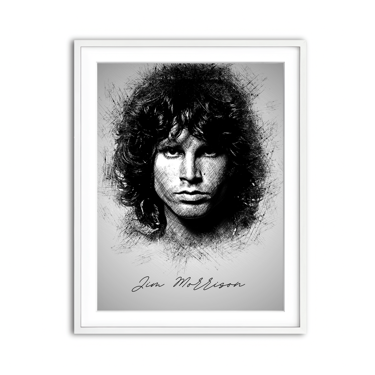 Framed Print 3x4 White