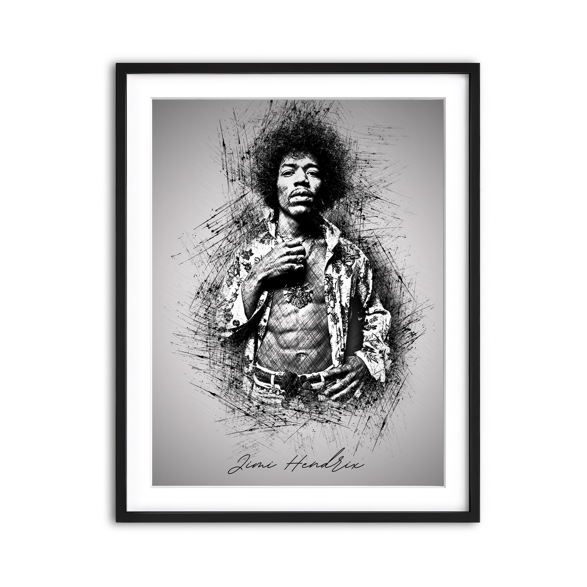 Framed Print 3x4 Black