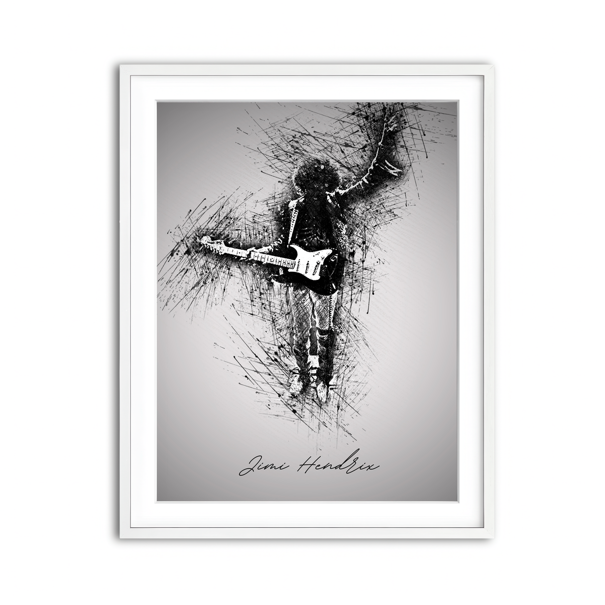 Framed Print 3x4 White