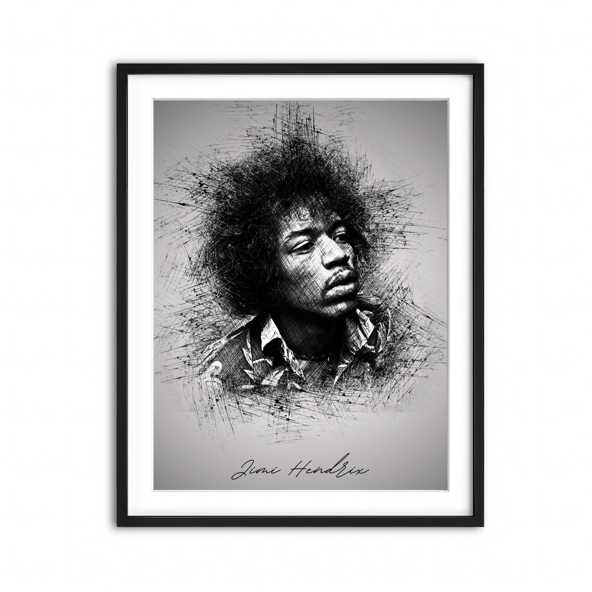 Framed Print 3x4 Black