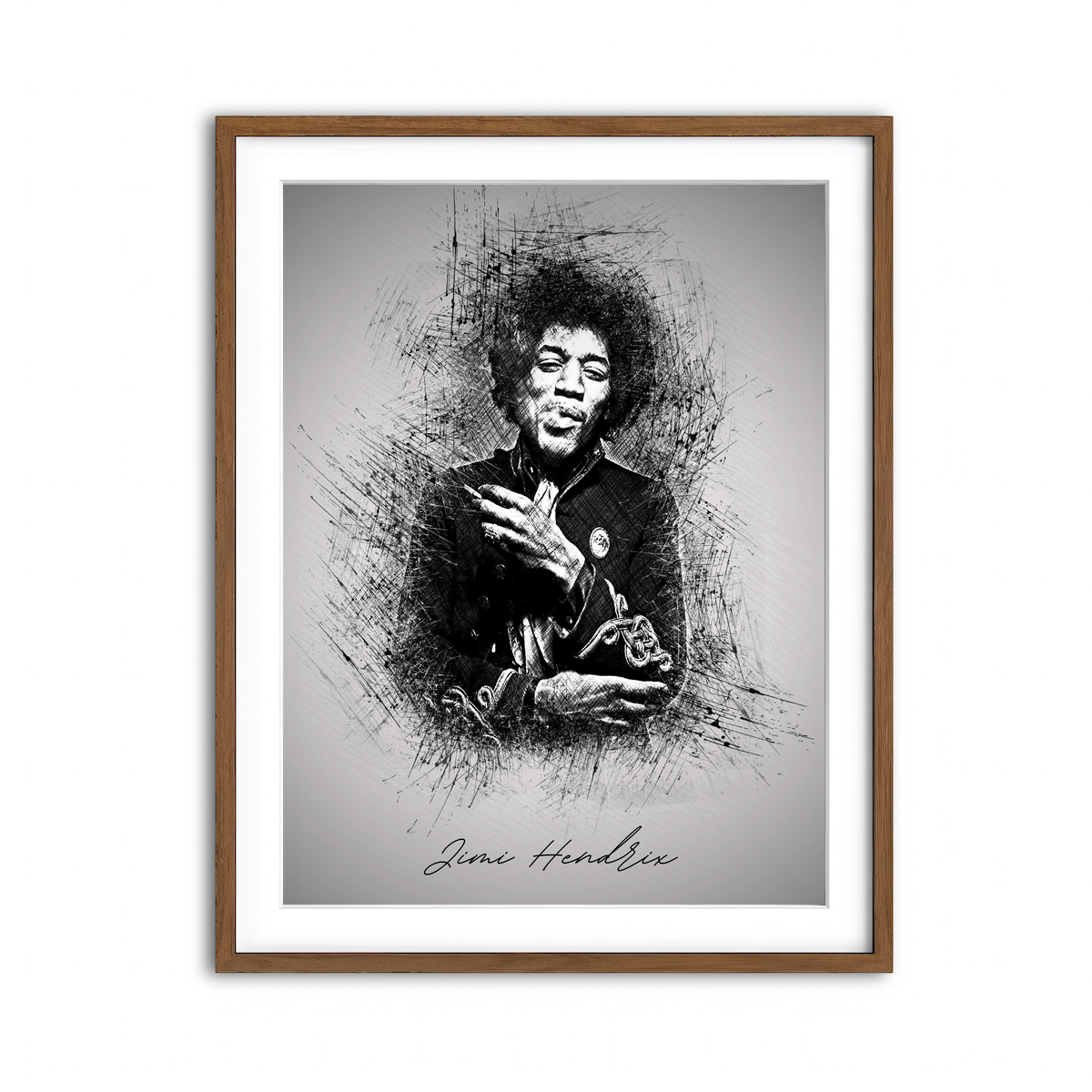 Framed Print 3x4 Walnut