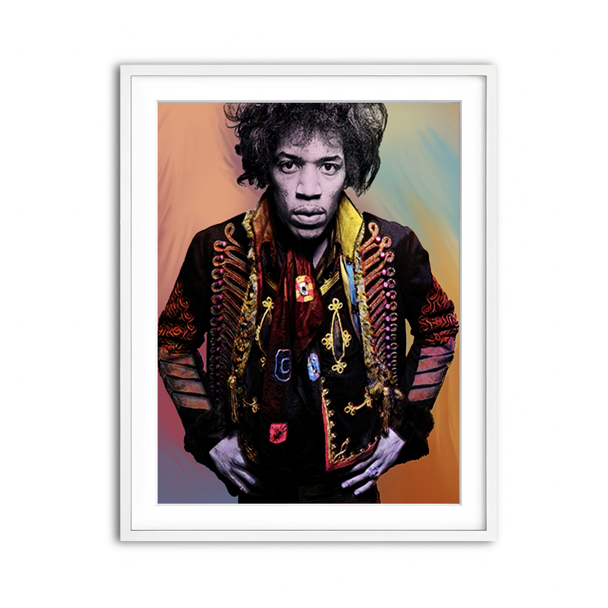 Framed Print 3x4 White