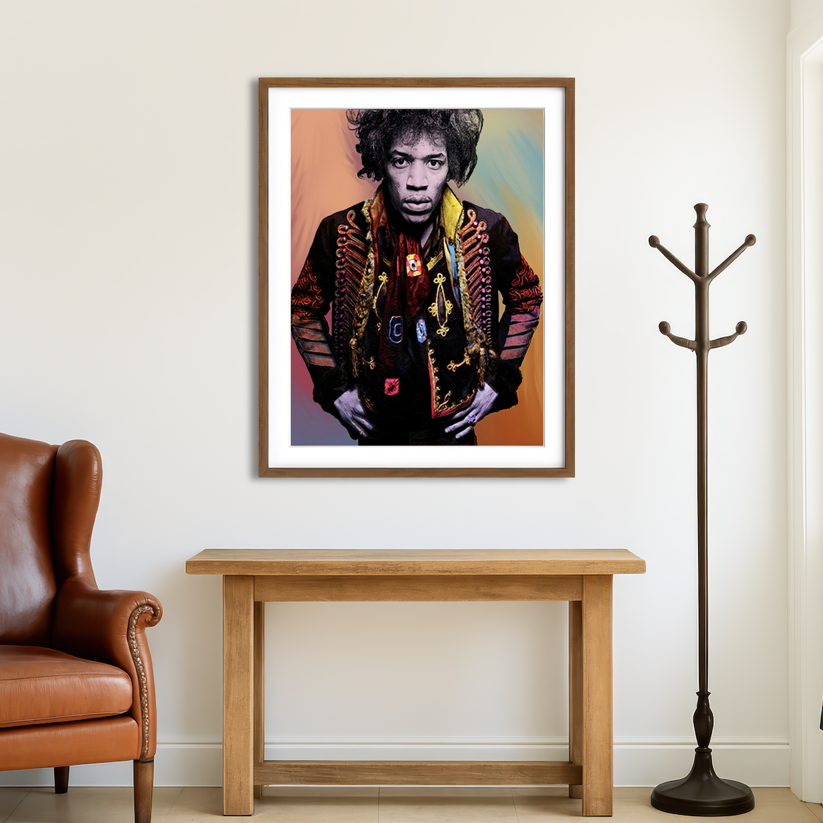 AUTO-MOCKUP ROOM | Jimi Hendrix Wall Art