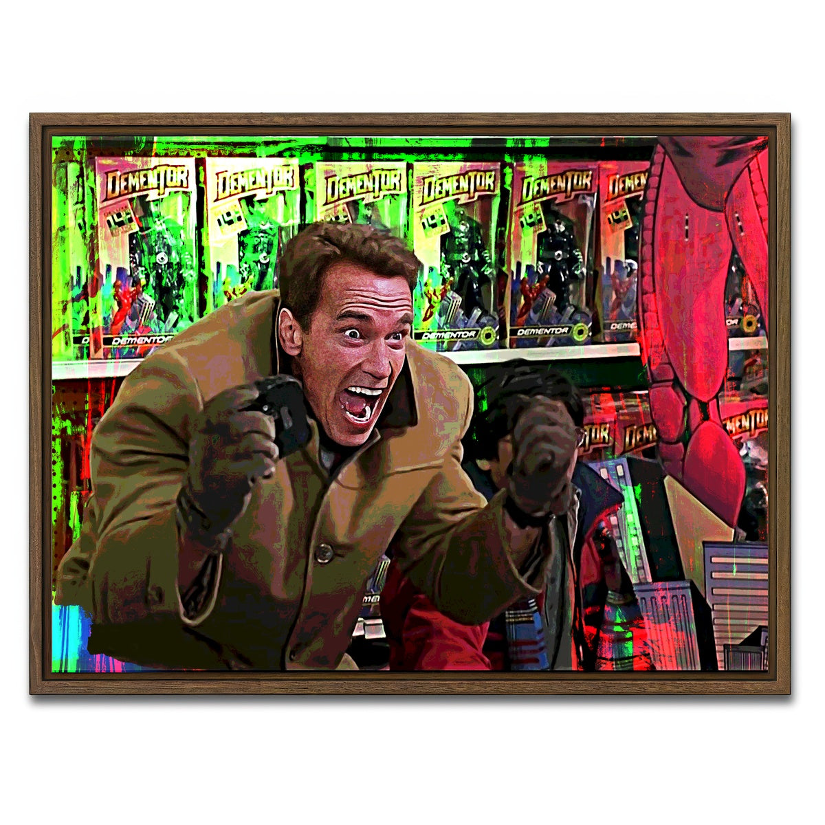 AUTO-MOCKUP WHITE | Jingle All The Way | 1 Piece | Walnut Framed Canvas | group=4x3