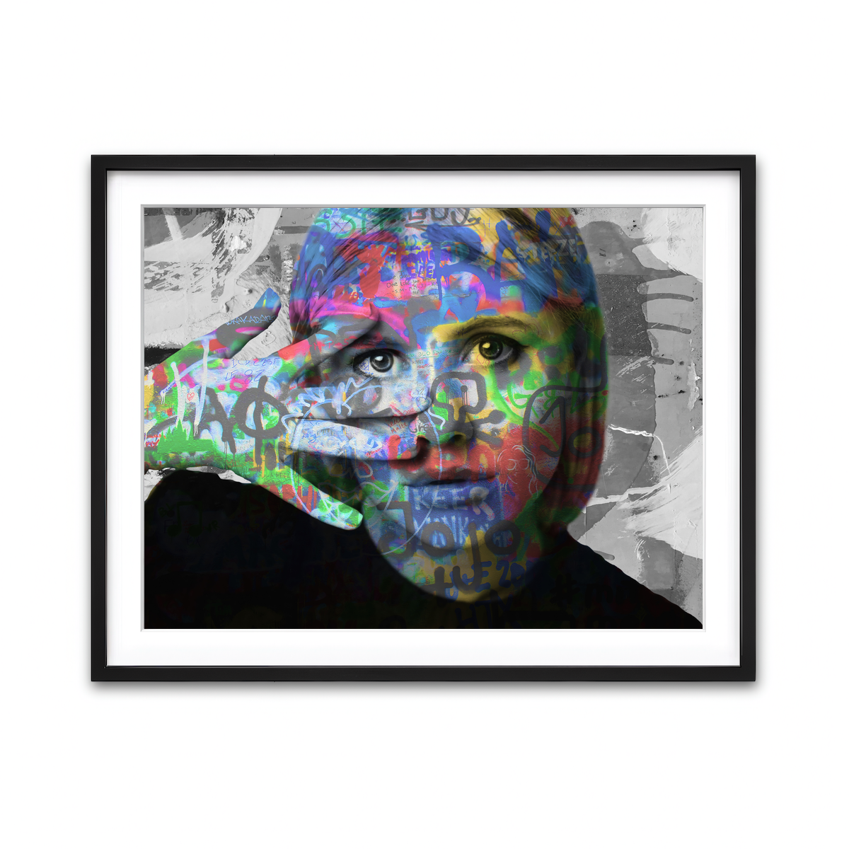 Framed Print 4x3 Black