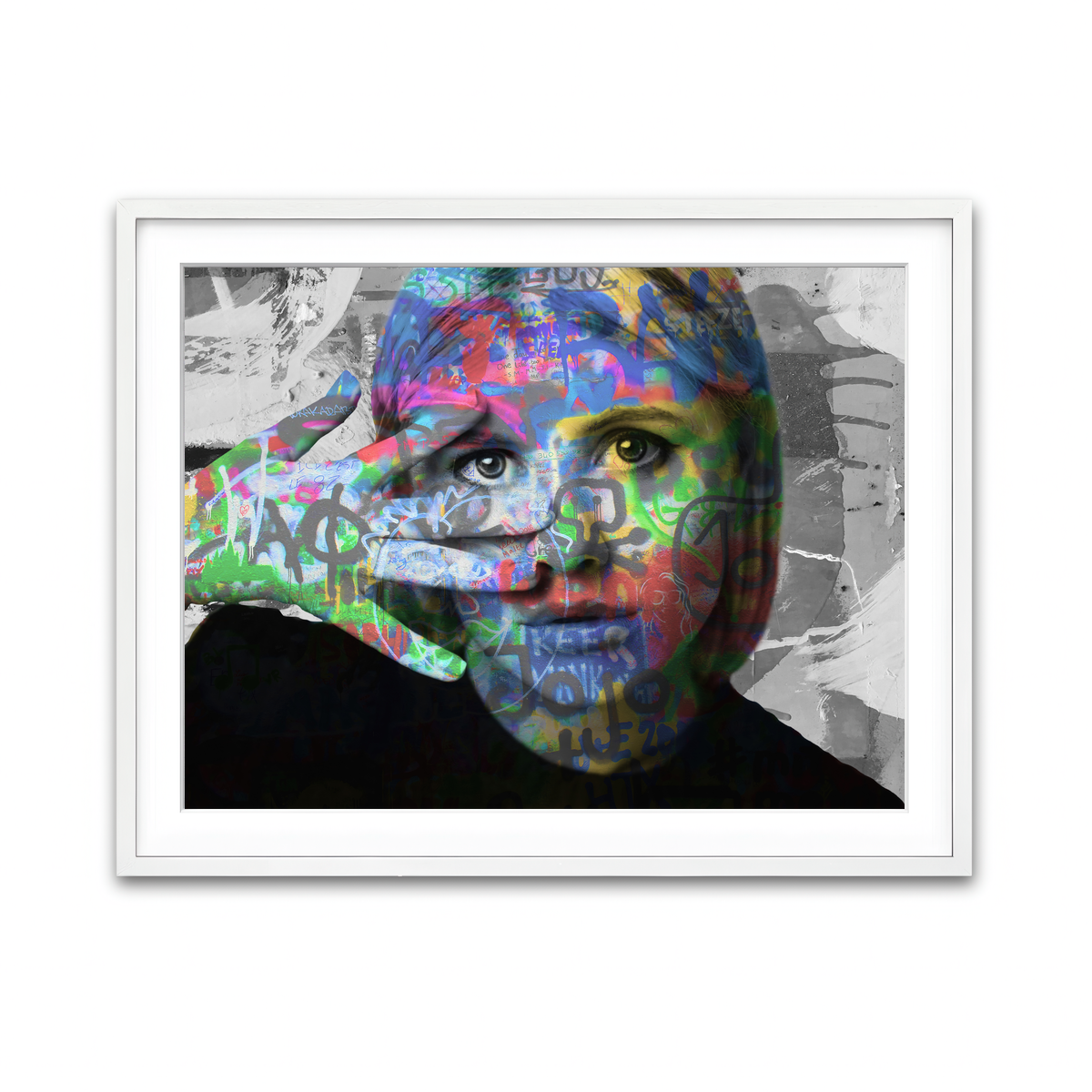 Framed Print 4x3 White