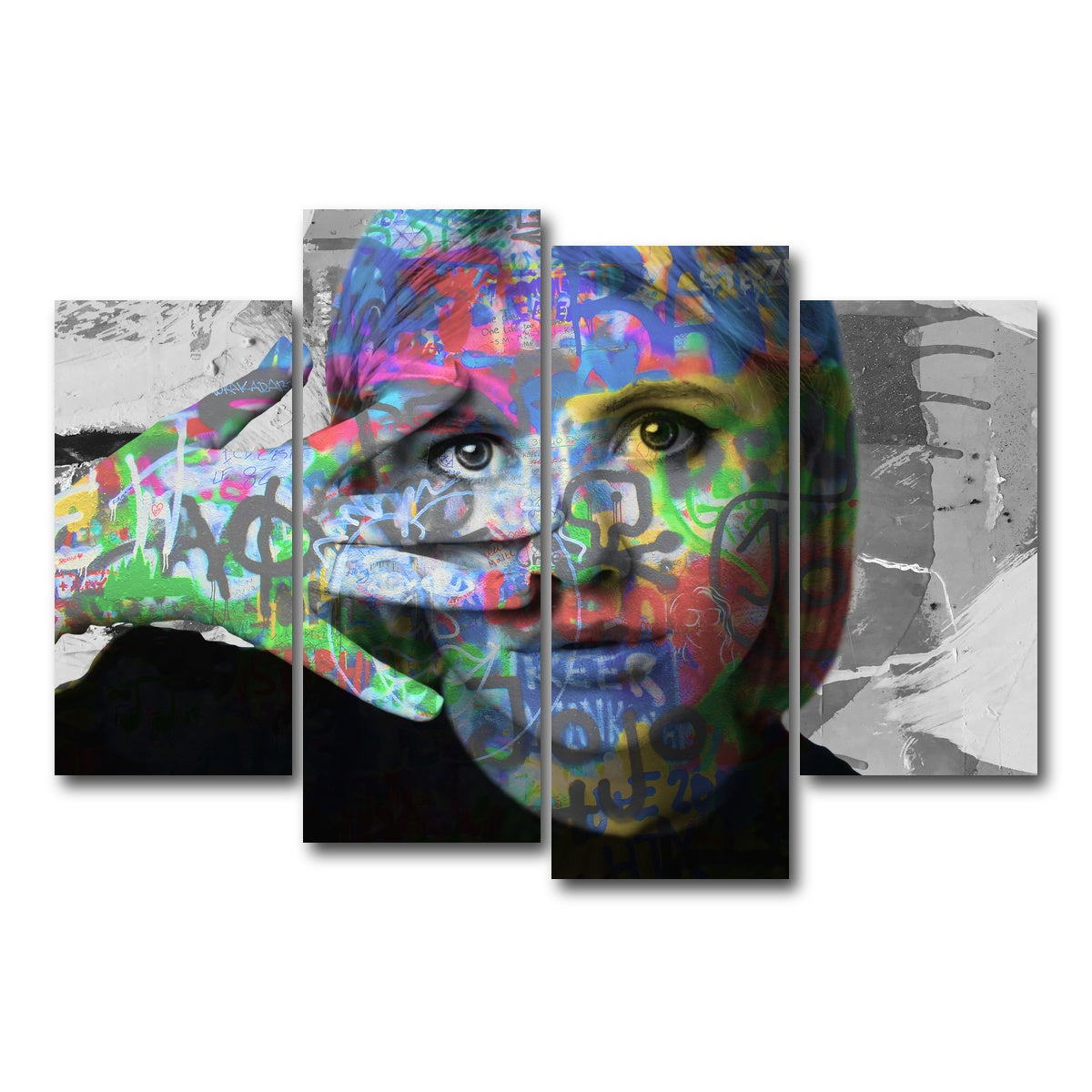 AUTO-MOCKUP WHITE | JoJo | 4 Piece | Gallery Wrap Canvas | group=4_short