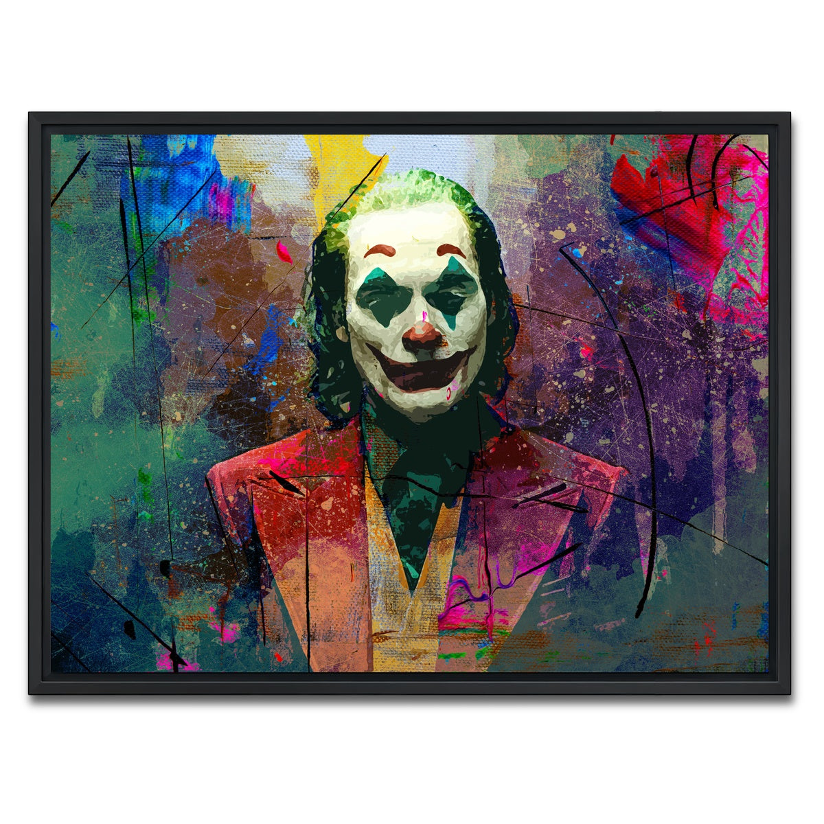 AUTO-MOCKUP WHITE | Joaquin's Joker | 1 Piece | Black Framed Canvas | group=4x3