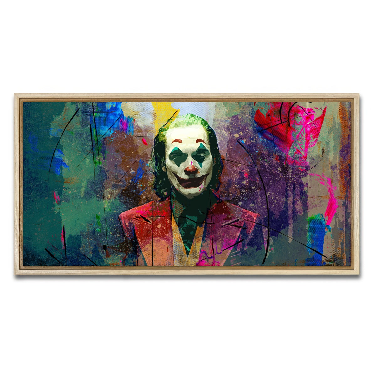 AUTO-MOCKUP WHITE | Joaquin's Joker | 1 Piece | Natural Framed Canvas | group=2x1