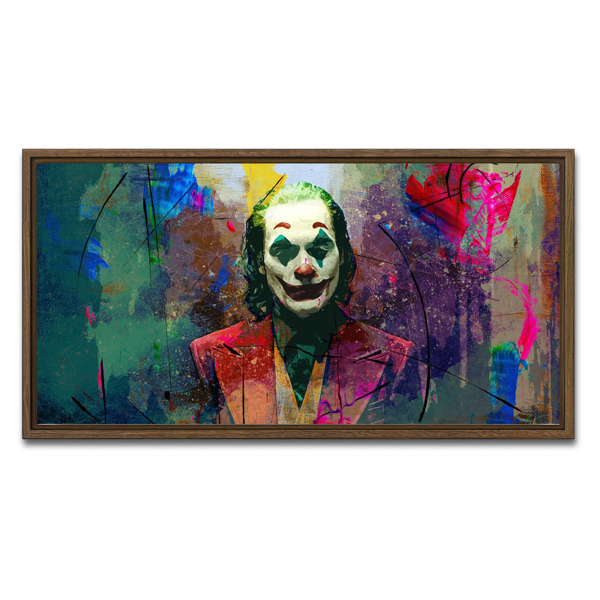 AUTO-MOCKUP WHITE | Joaquin's Joker | 1 Piece | Walnut Framed Canvas | group=2x1