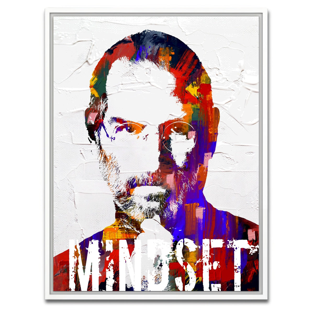 AUTO-MOCKUP WHITE | Jobs Mindset | 1 Piece | White Framed Canvas | group=3x4