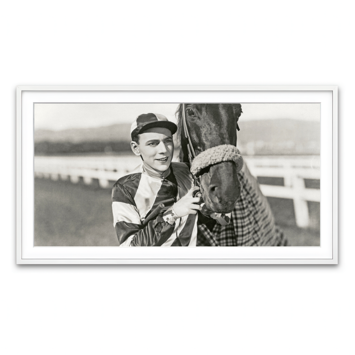 Framed Print 2x1 White