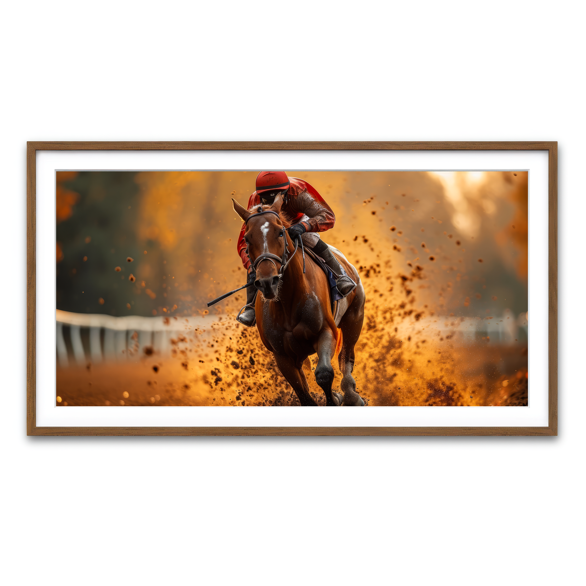 Framed Print 2x1 Walnut