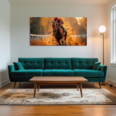 AUTO-MOCKUP ROOM | Jockey on horse racing