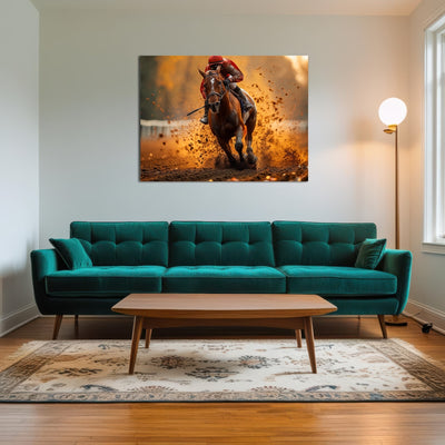 AUTO-MOCKUP ROOM | Jockey on horse racing
