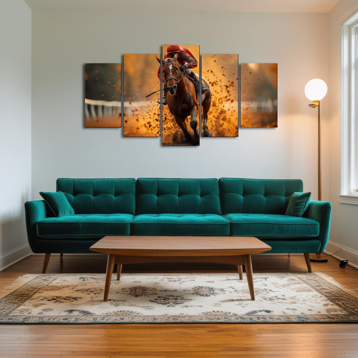 AUTO-MOCKUP ROOM | Jockey on horse racing