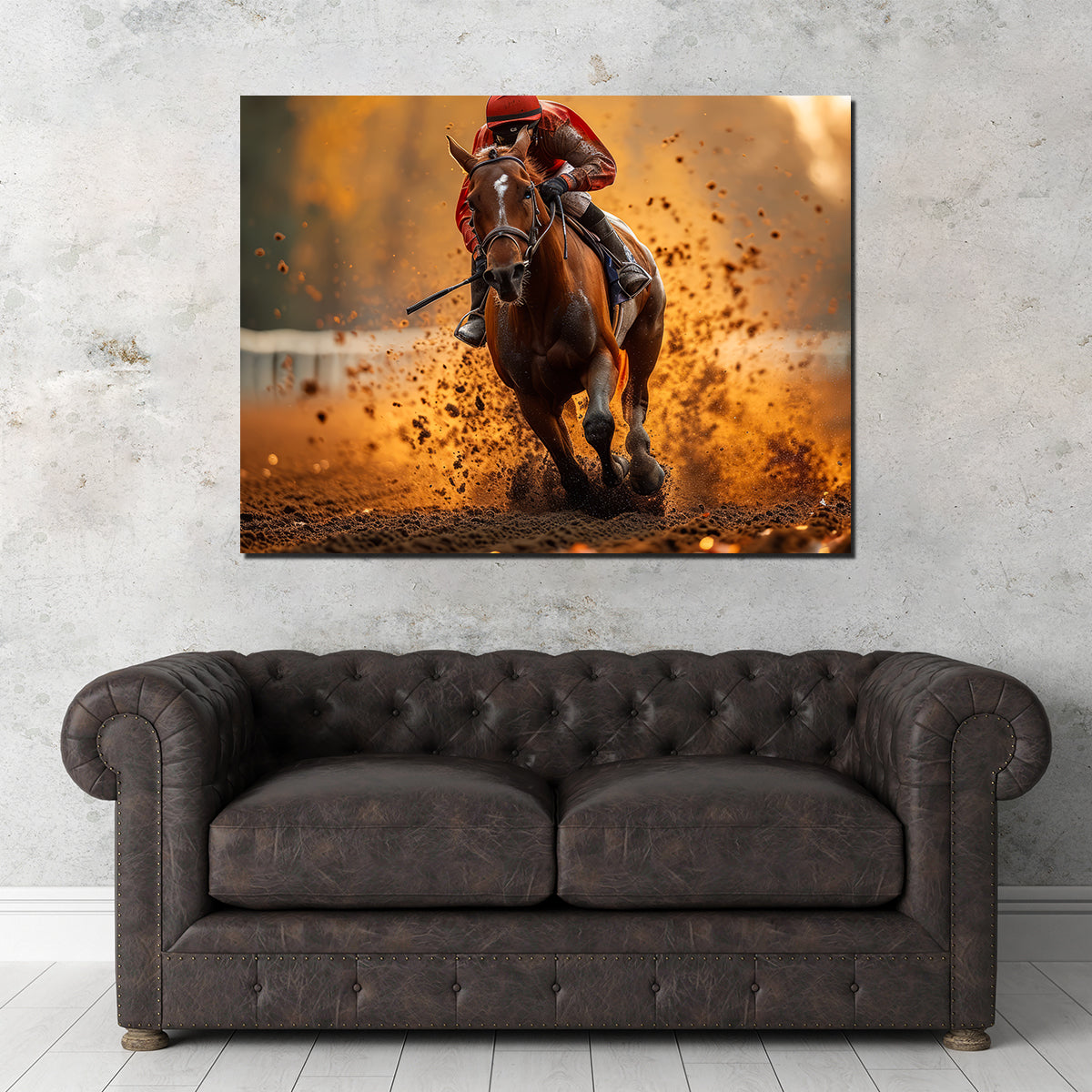 Jockey on Horse Racing Wall Art