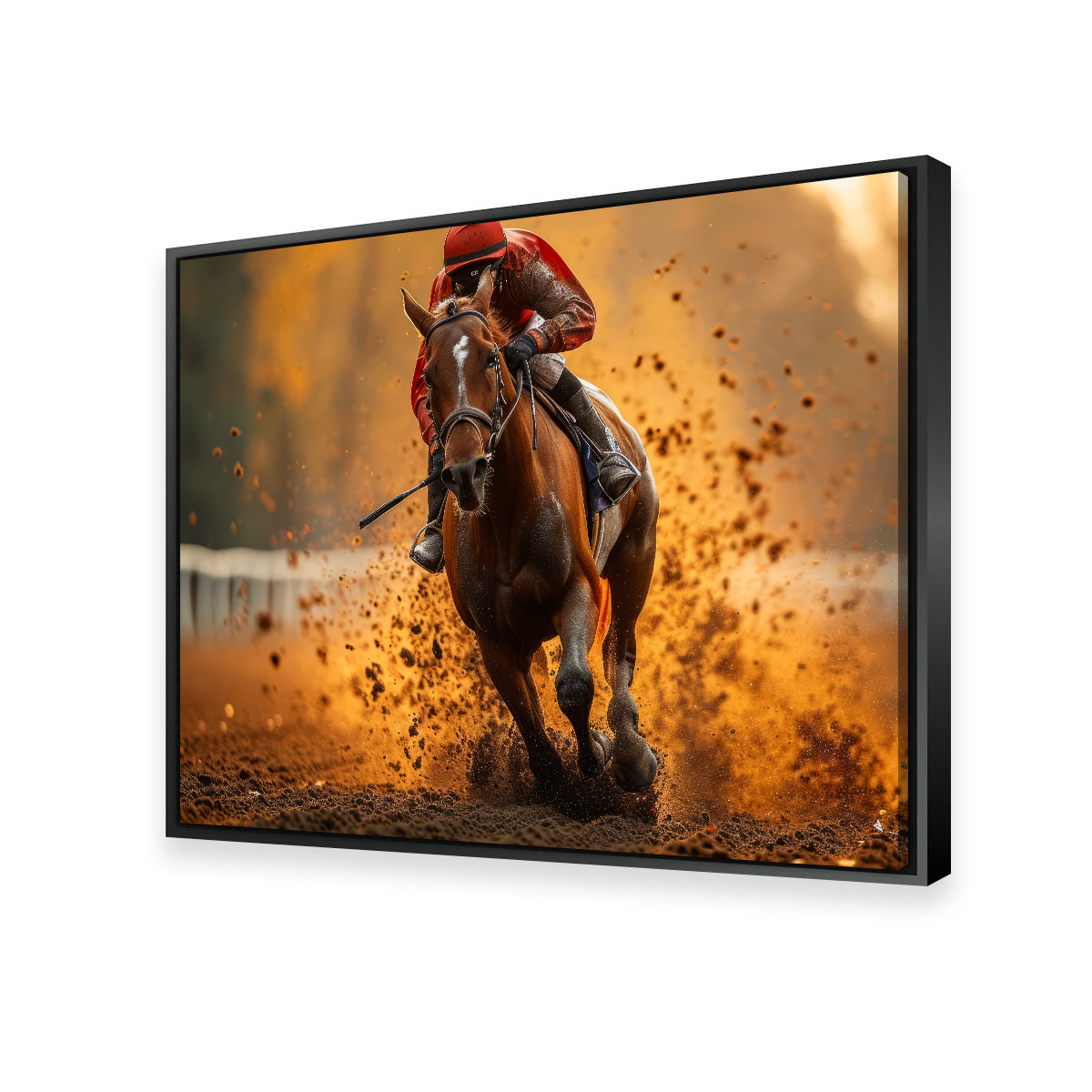 Jockey on Horse Racing Wall Art