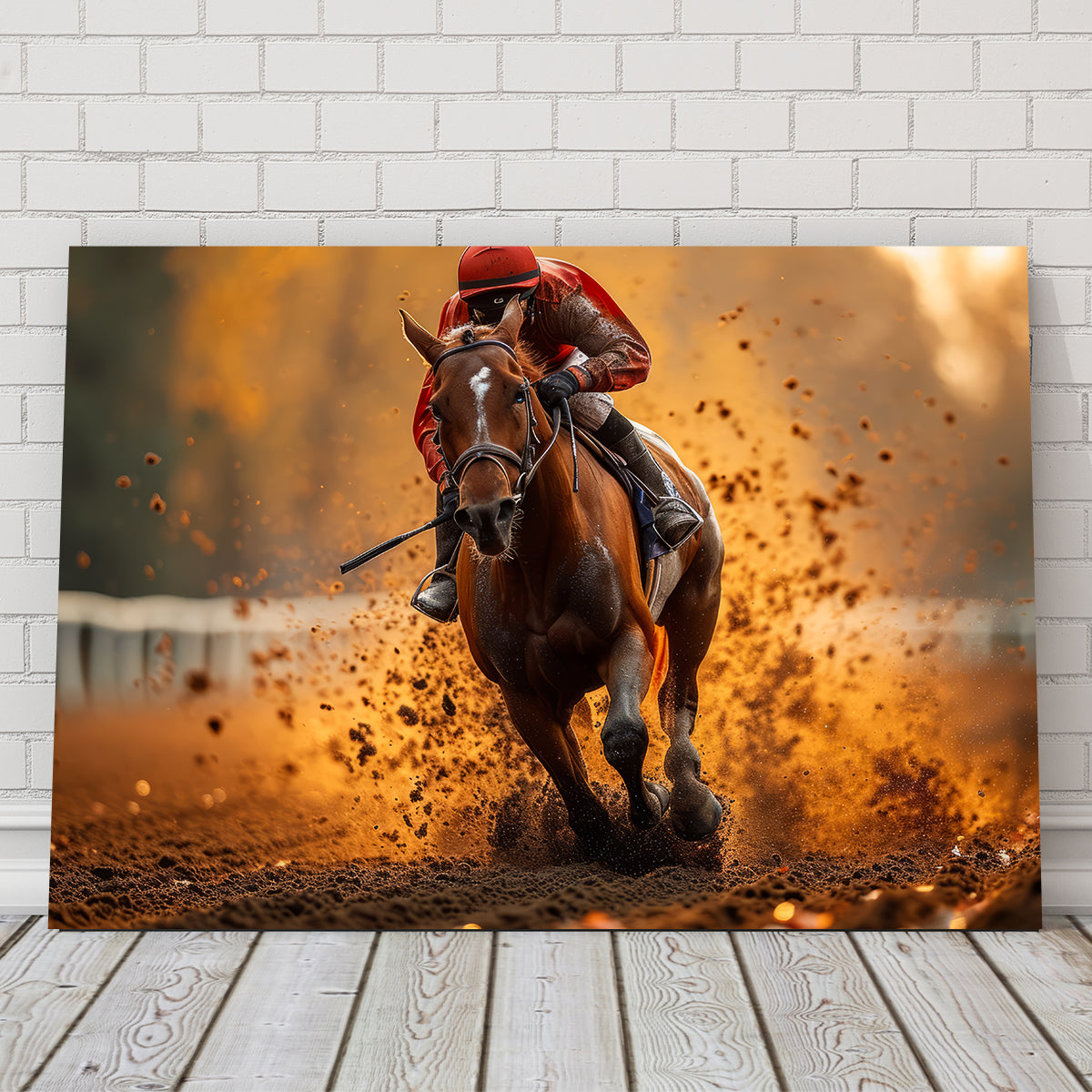 Jockey on Horse Racing Wall Art