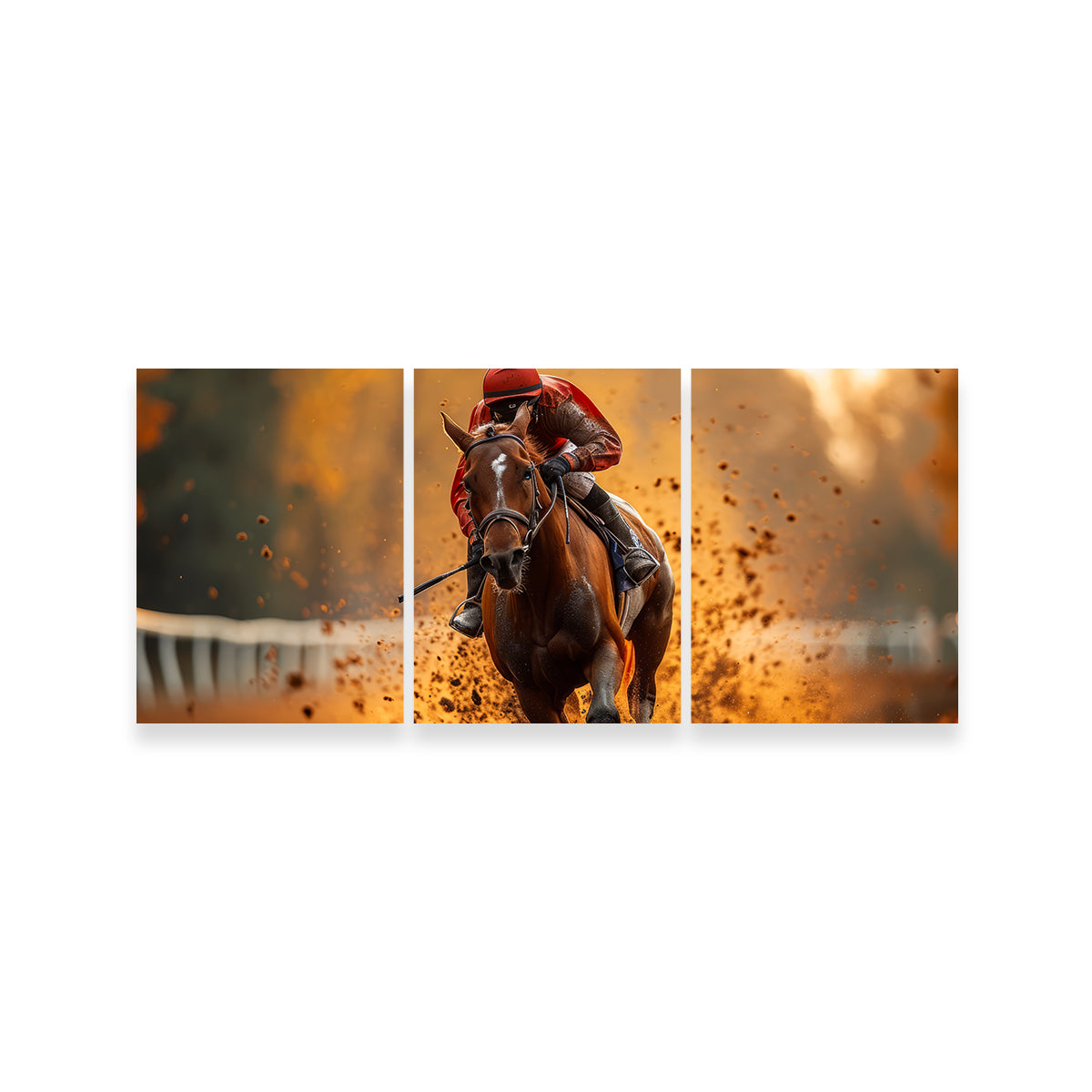 Jockey on Horse Racing Wall Art