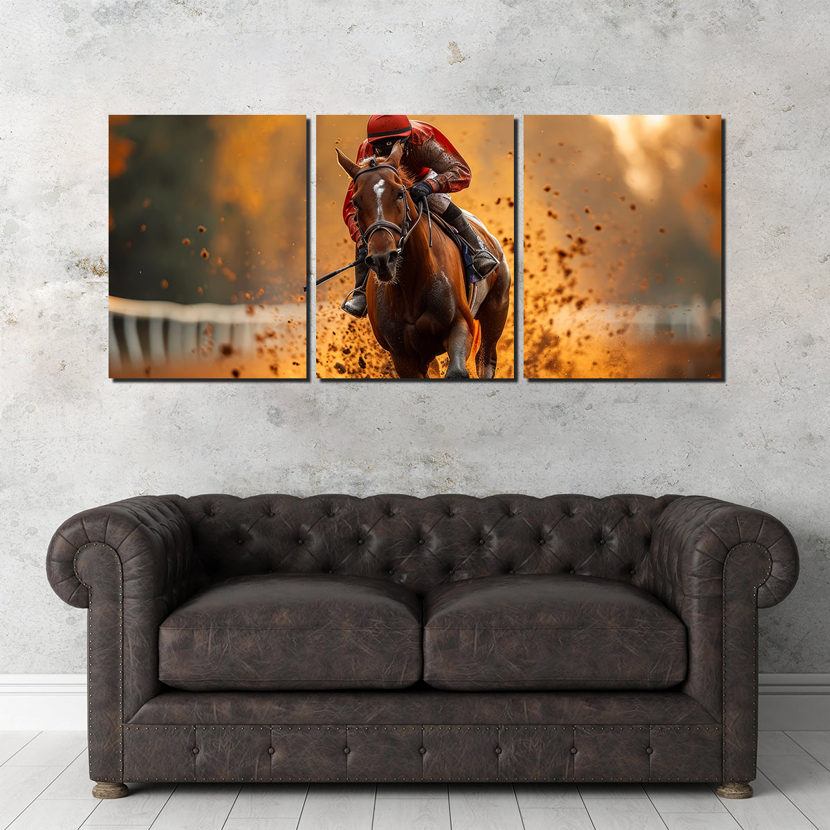 Jockey on Horse Racing Wall Art