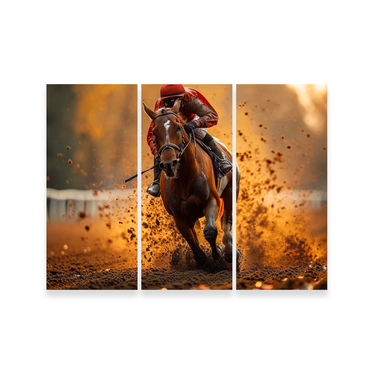 Jockey on Horse Racing Wall Art
