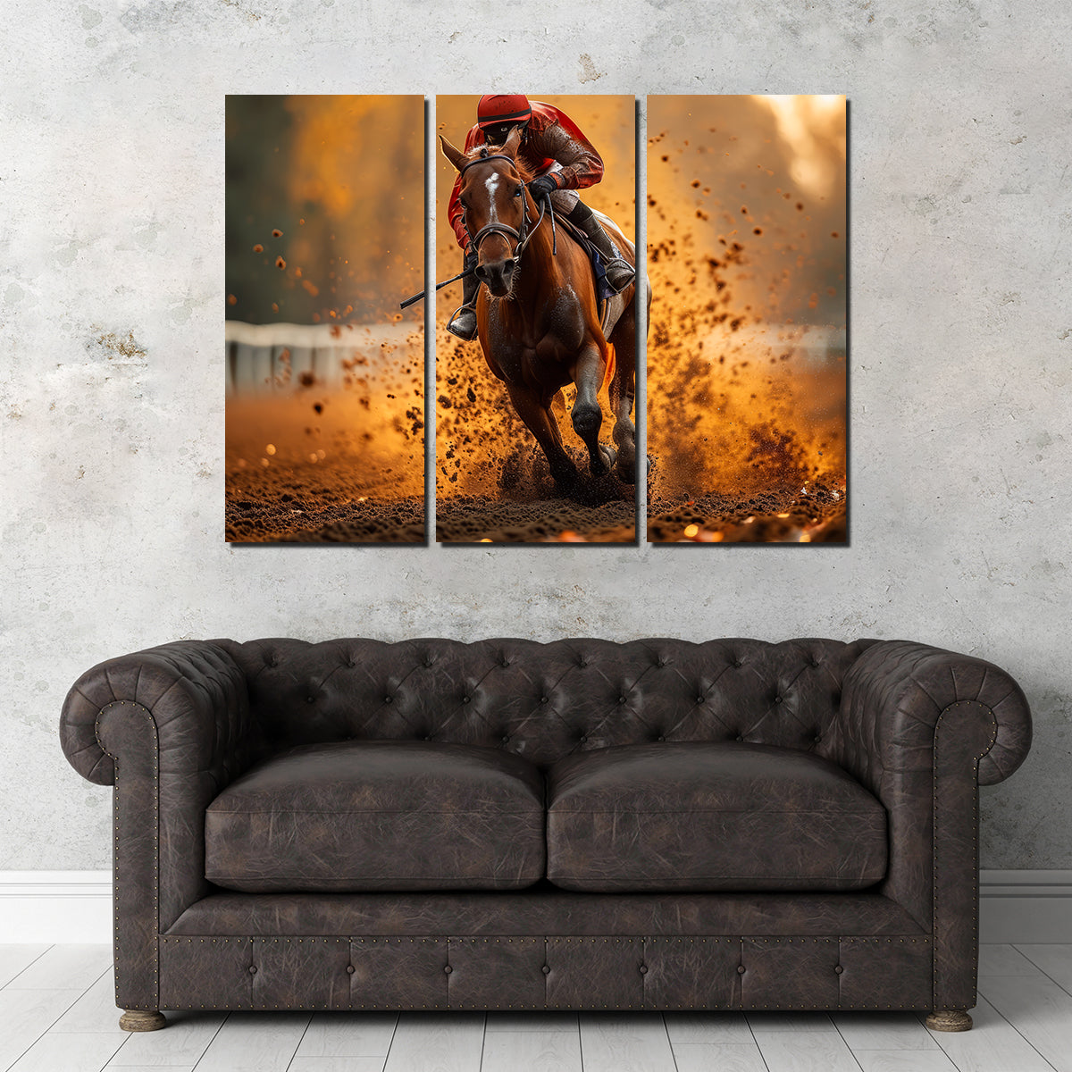 Jockey on Horse Racing Wall Art
