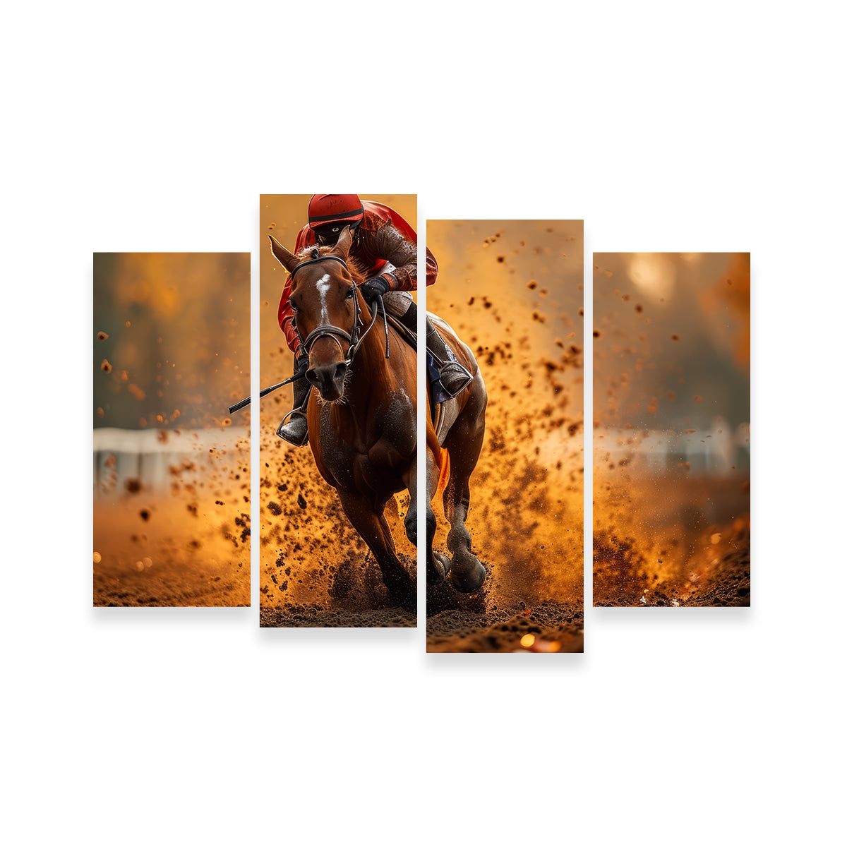 Jockey on Horse Racing Wall Art
