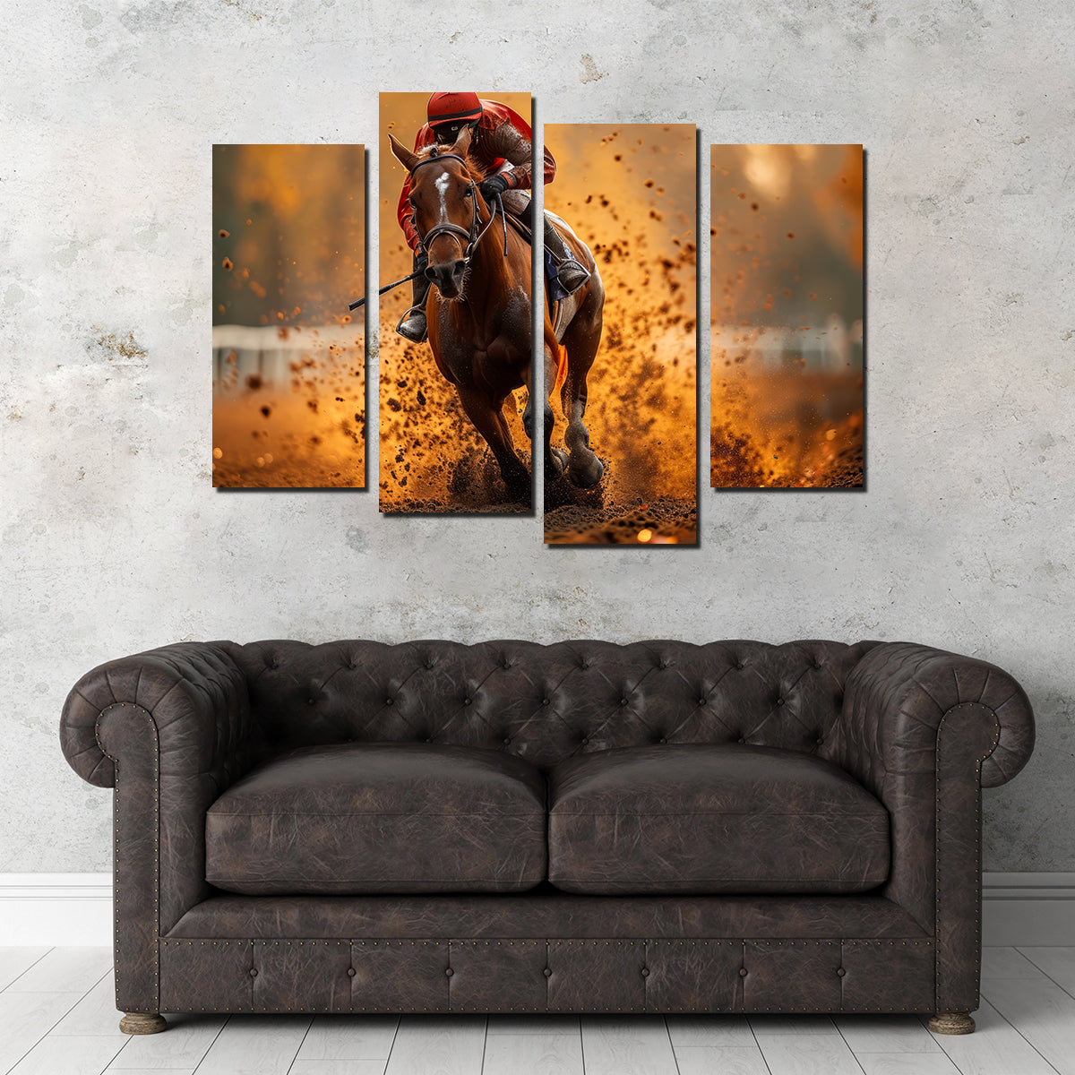 Jockey on Horse Racing Wall Art