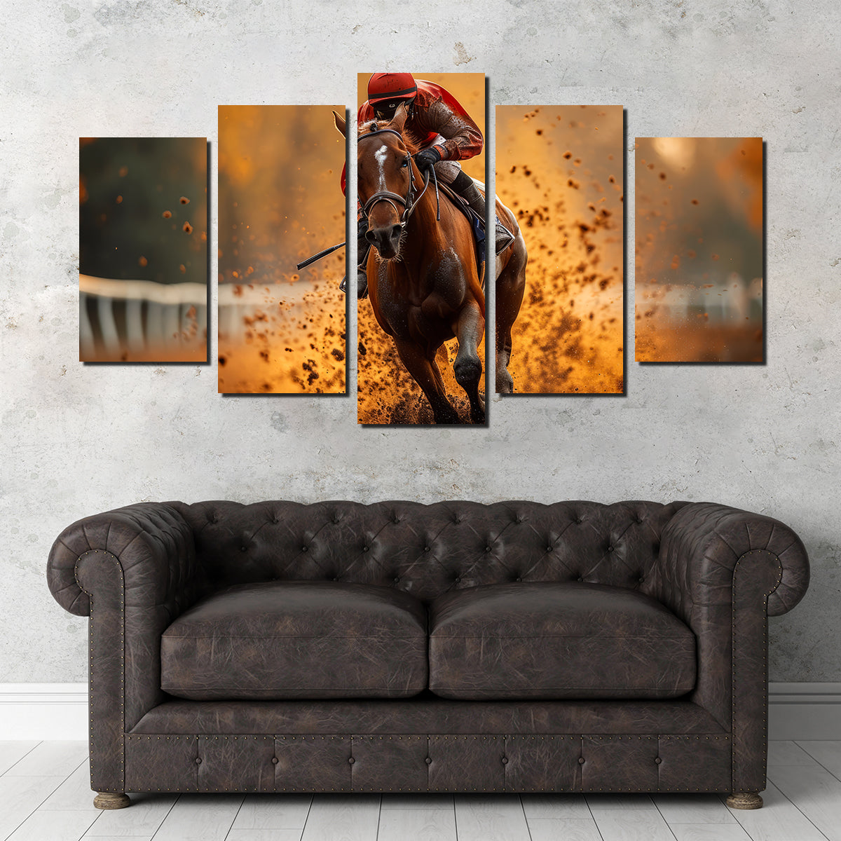 Jockey on Horse Racing Wall Art