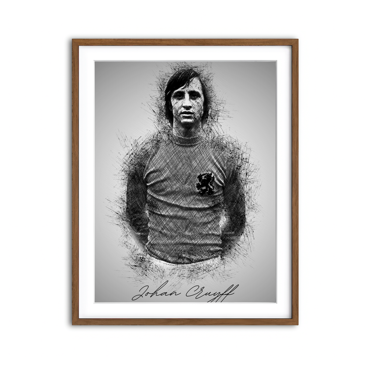 Framed Print 3x4 Walnut