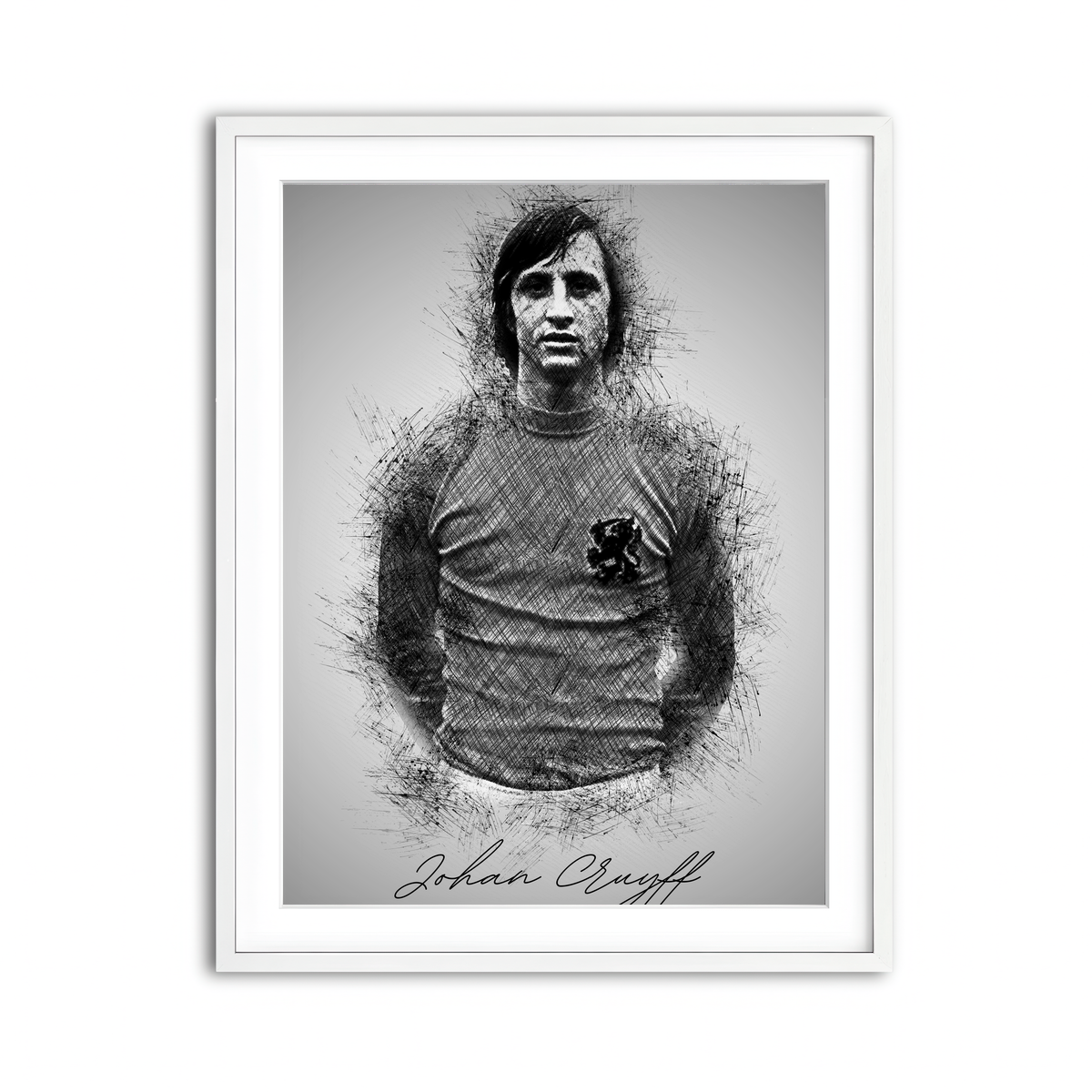 Framed Print 3x4 White