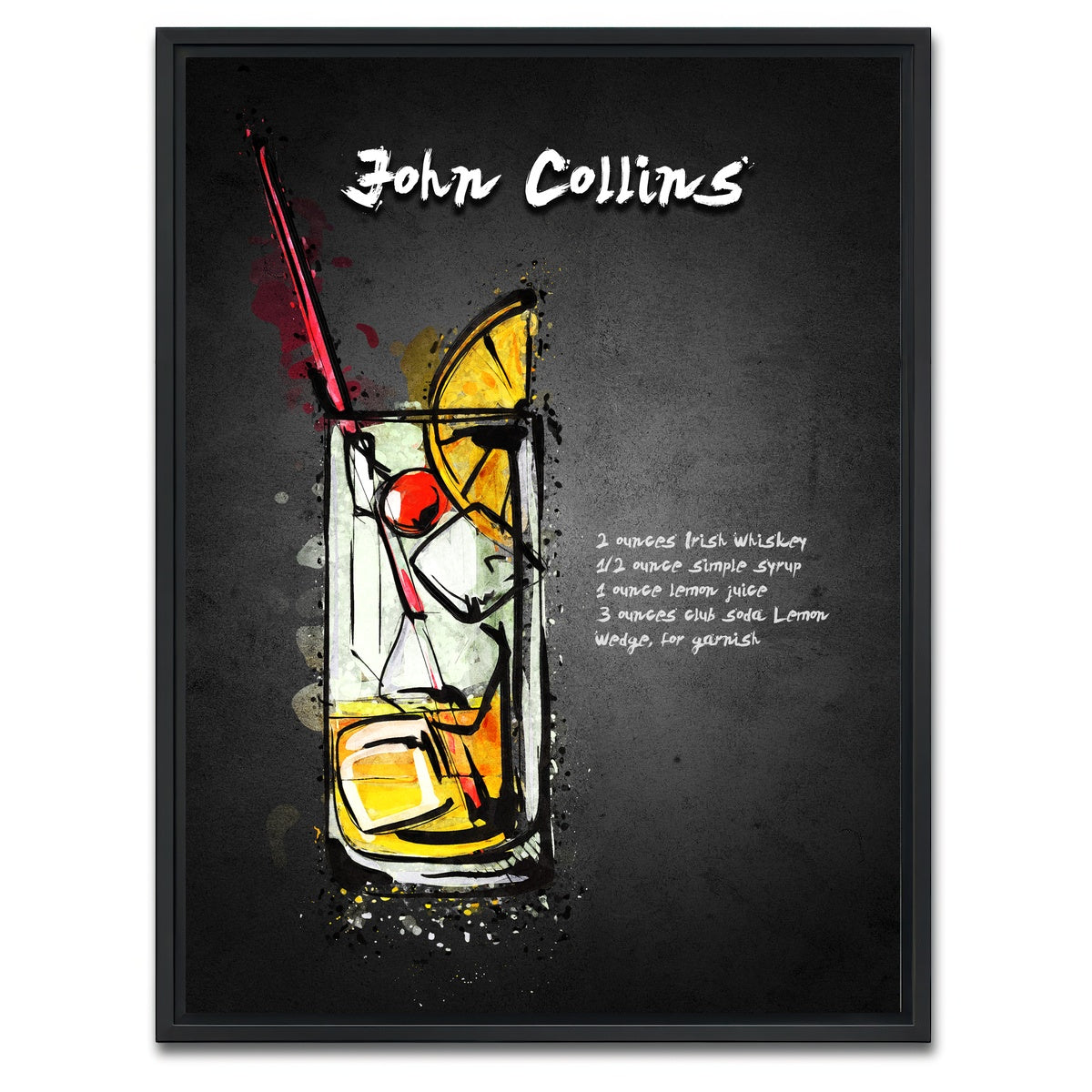 AUTO-MOCKUP WHITE | John Collins | 1 Piece | Black Framed Canvas | group=3x4