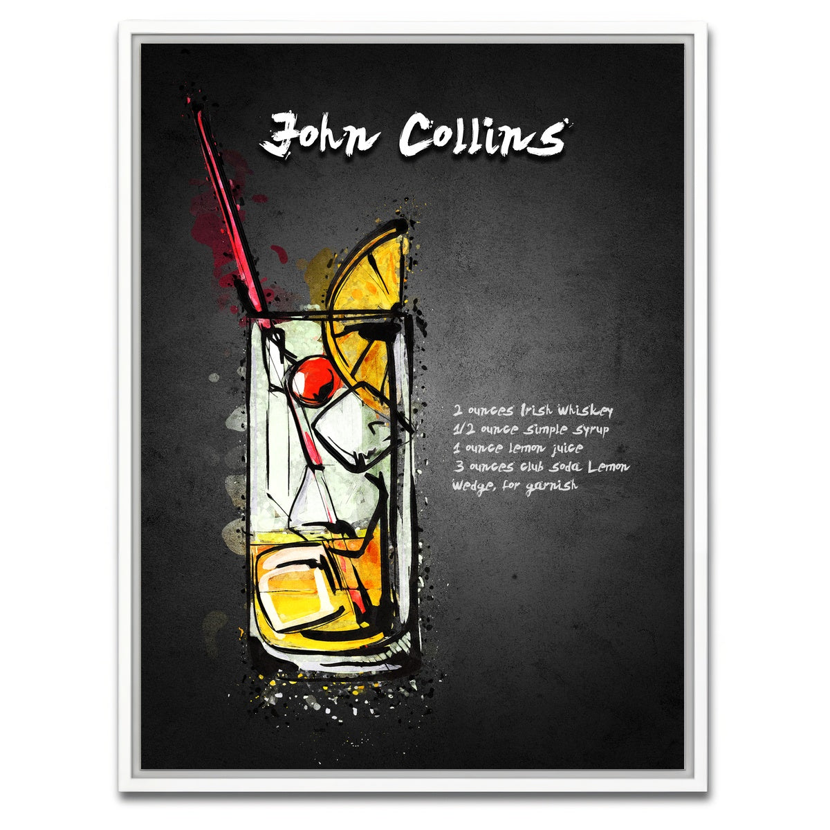 AUTO-MOCKUP WHITE | John Collins | 1 Piece | White Framed Canvas | group=3x4