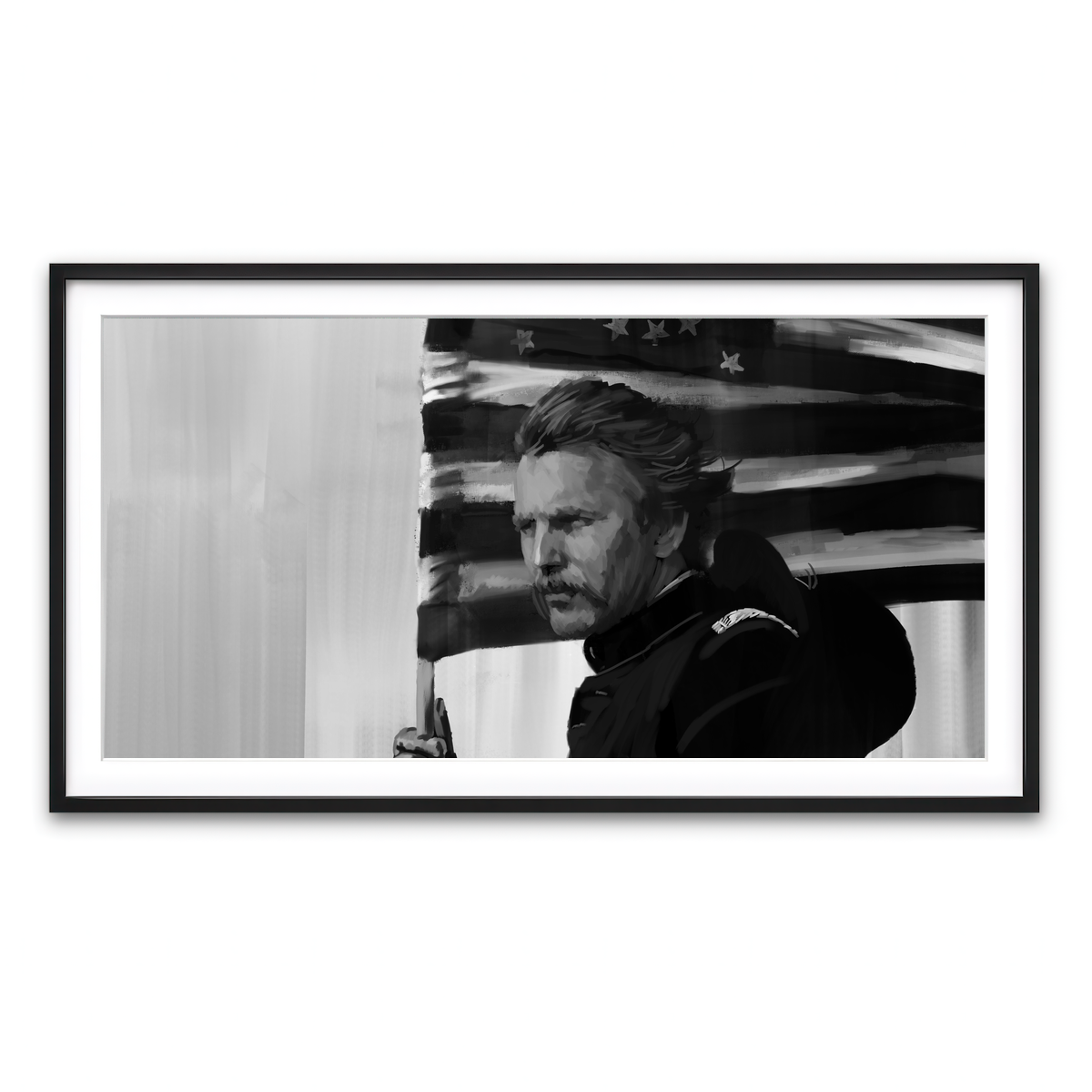 Framed Print 2x1 Black