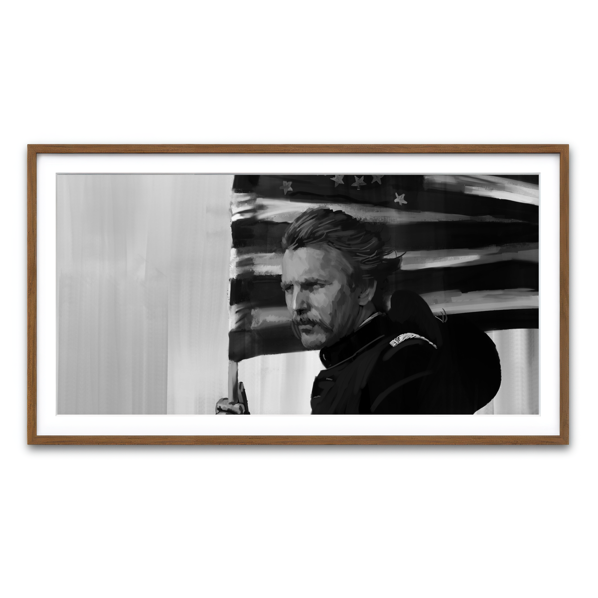 Framed Print 2x1 Walnut