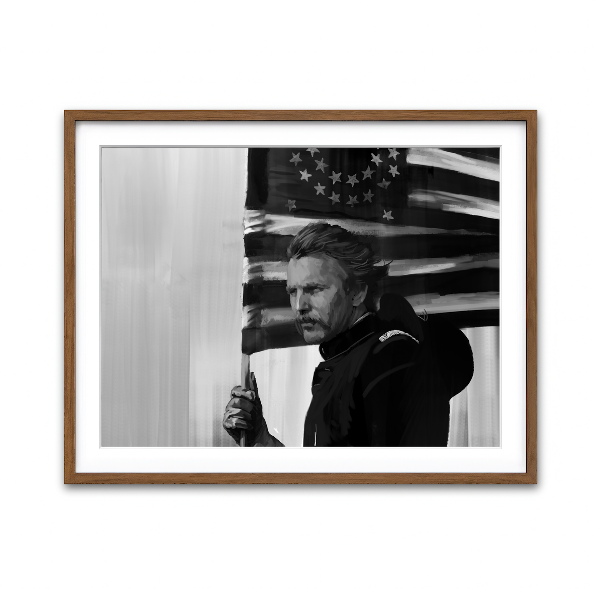 Framed Print 4x3 Walnut