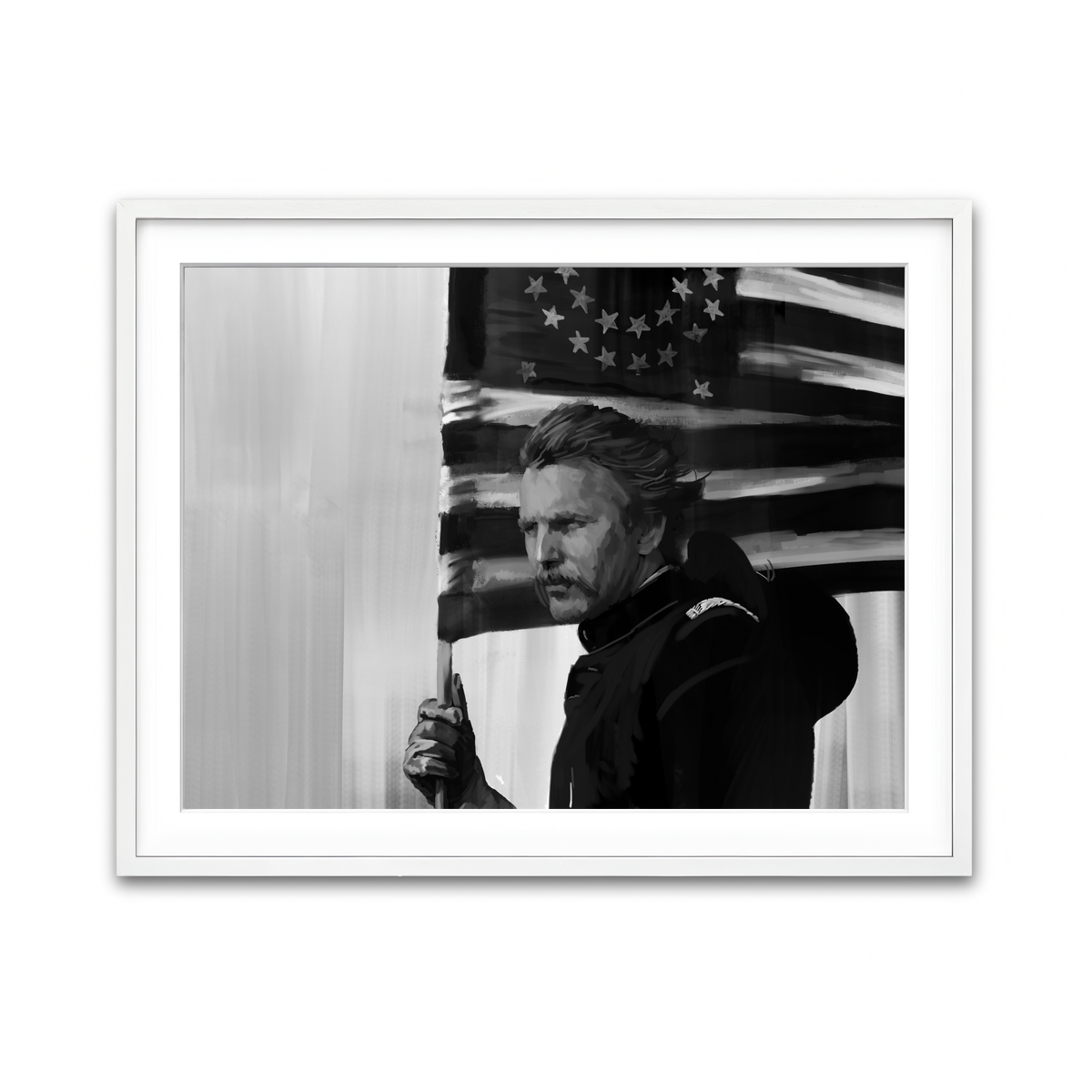 Framed Print 4x3 White