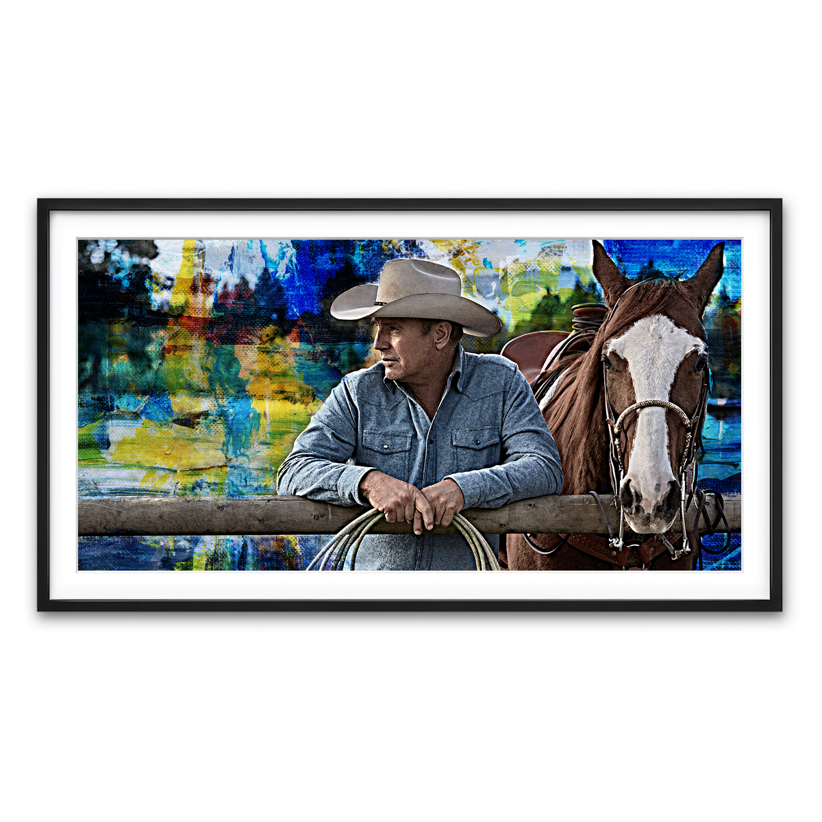 Framed Print 2x1 Black