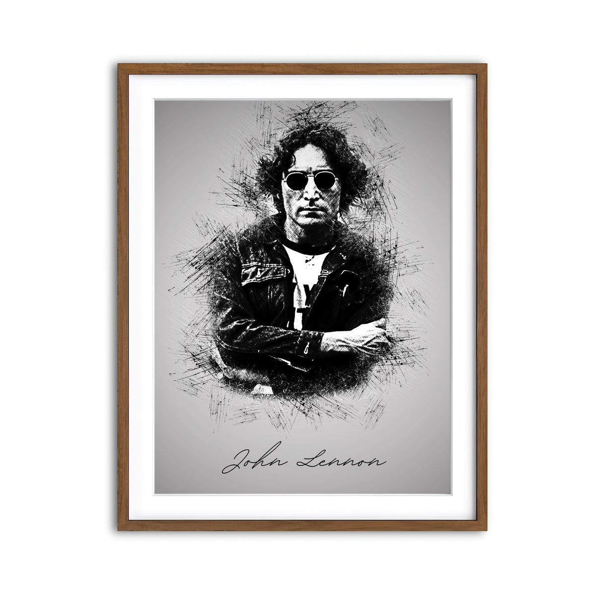 Framed Print 3x4 Walnut